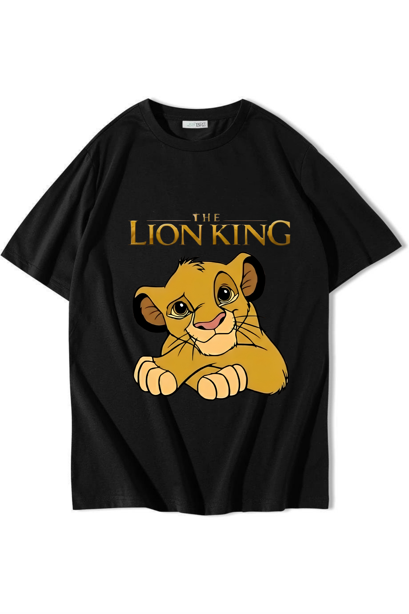 BRZ Collection Unisex Oversize The Lion King T-shirt Siyah