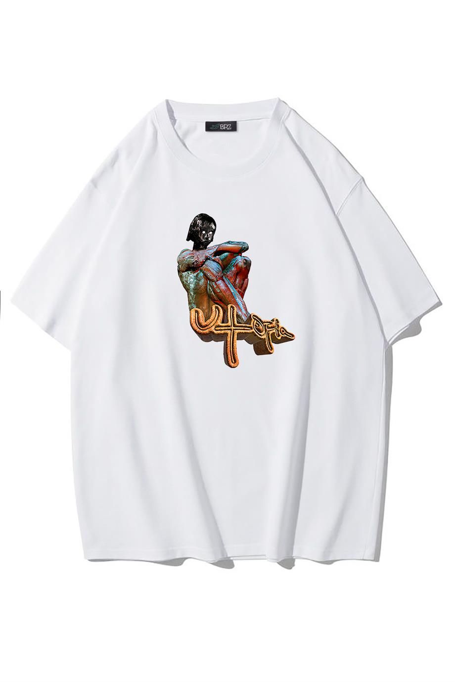 BRZ Collection Unisex Oversize Travis Scott Cactus Jack Utopia B1 T-shirt