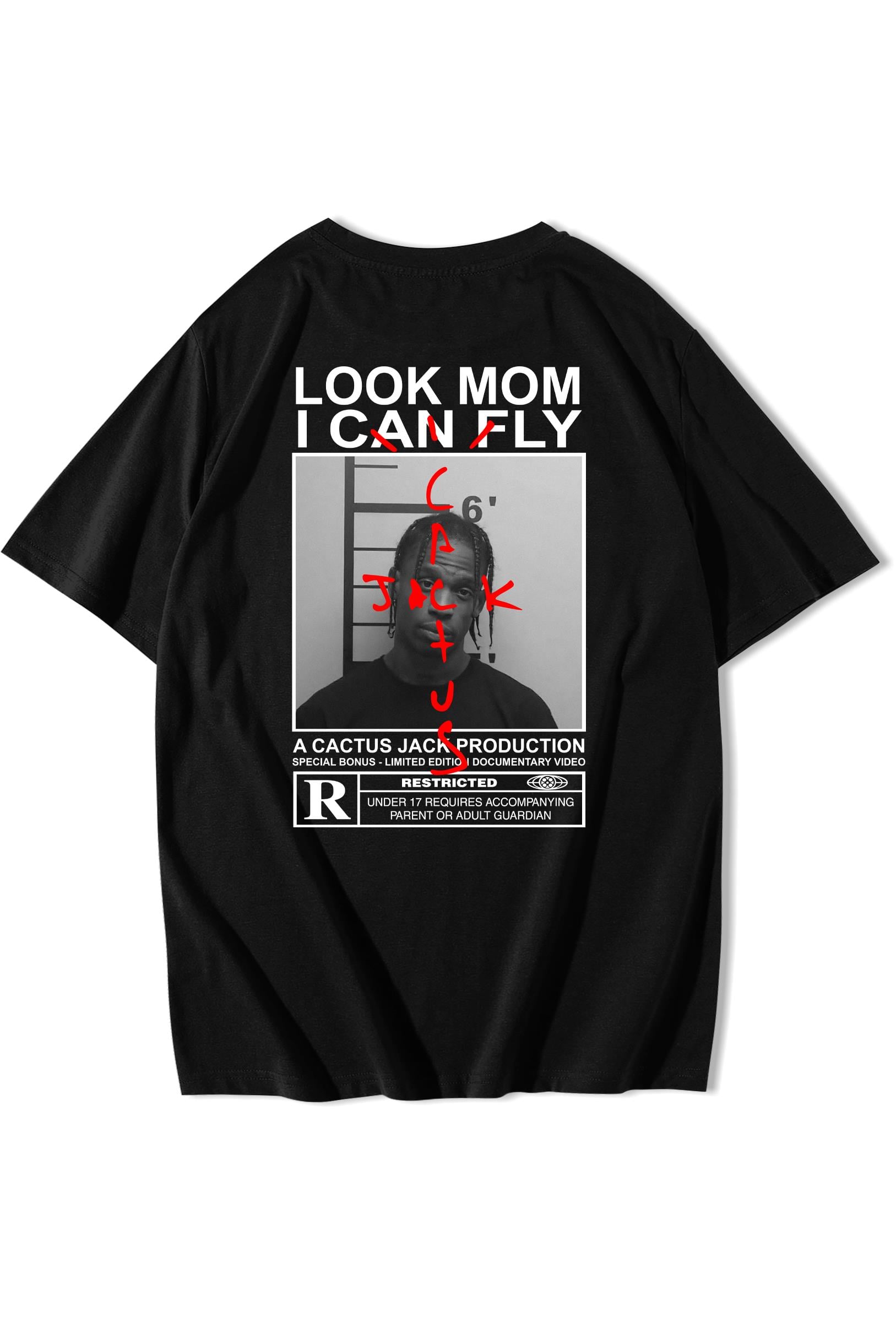 BRZ Collection Unisex Oversize Travis Scott Cactus Jack T-shirt