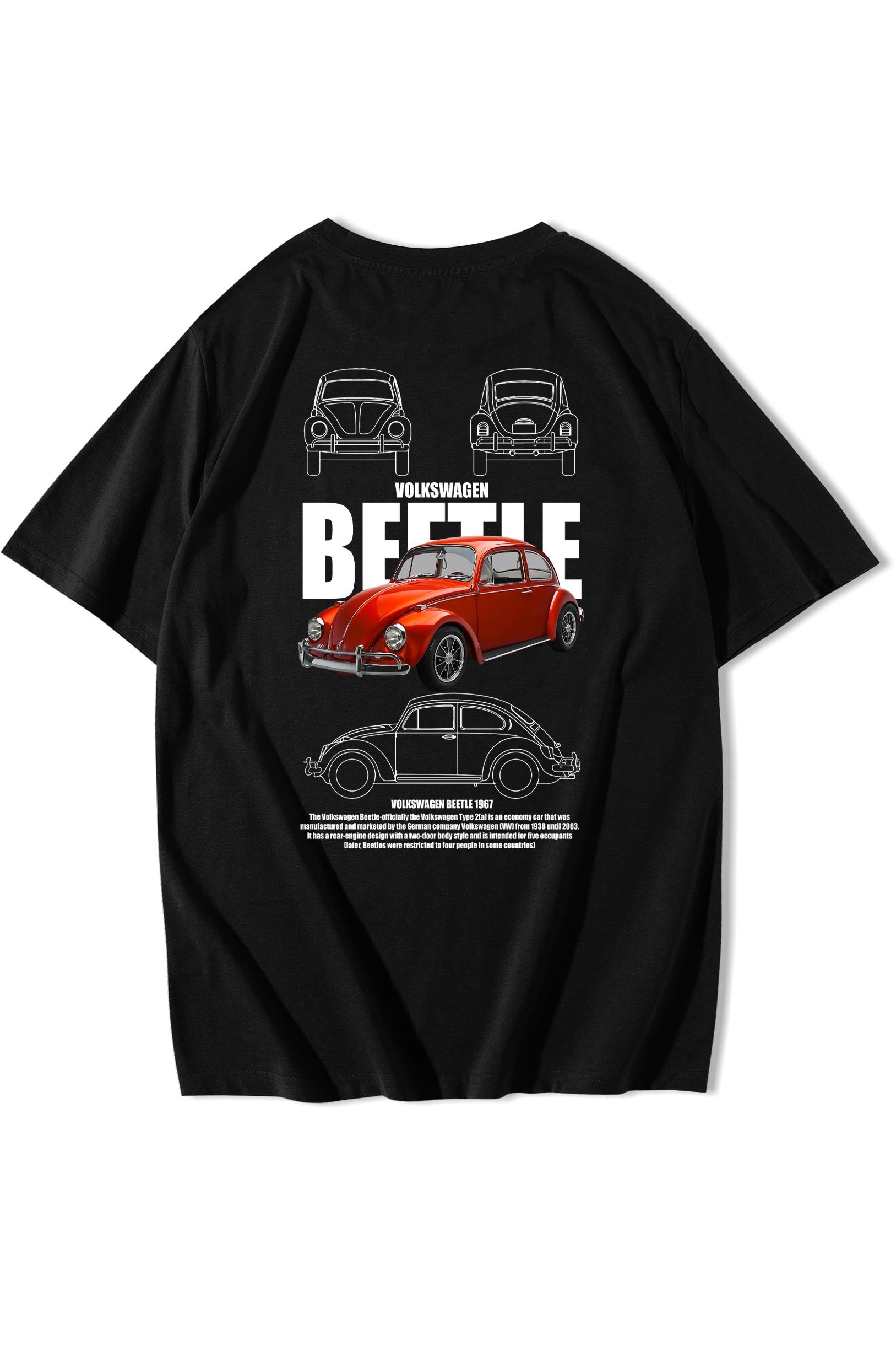 BRZ Collection Unisex Oversize Volkswagen Beetle 1967 T-shirt