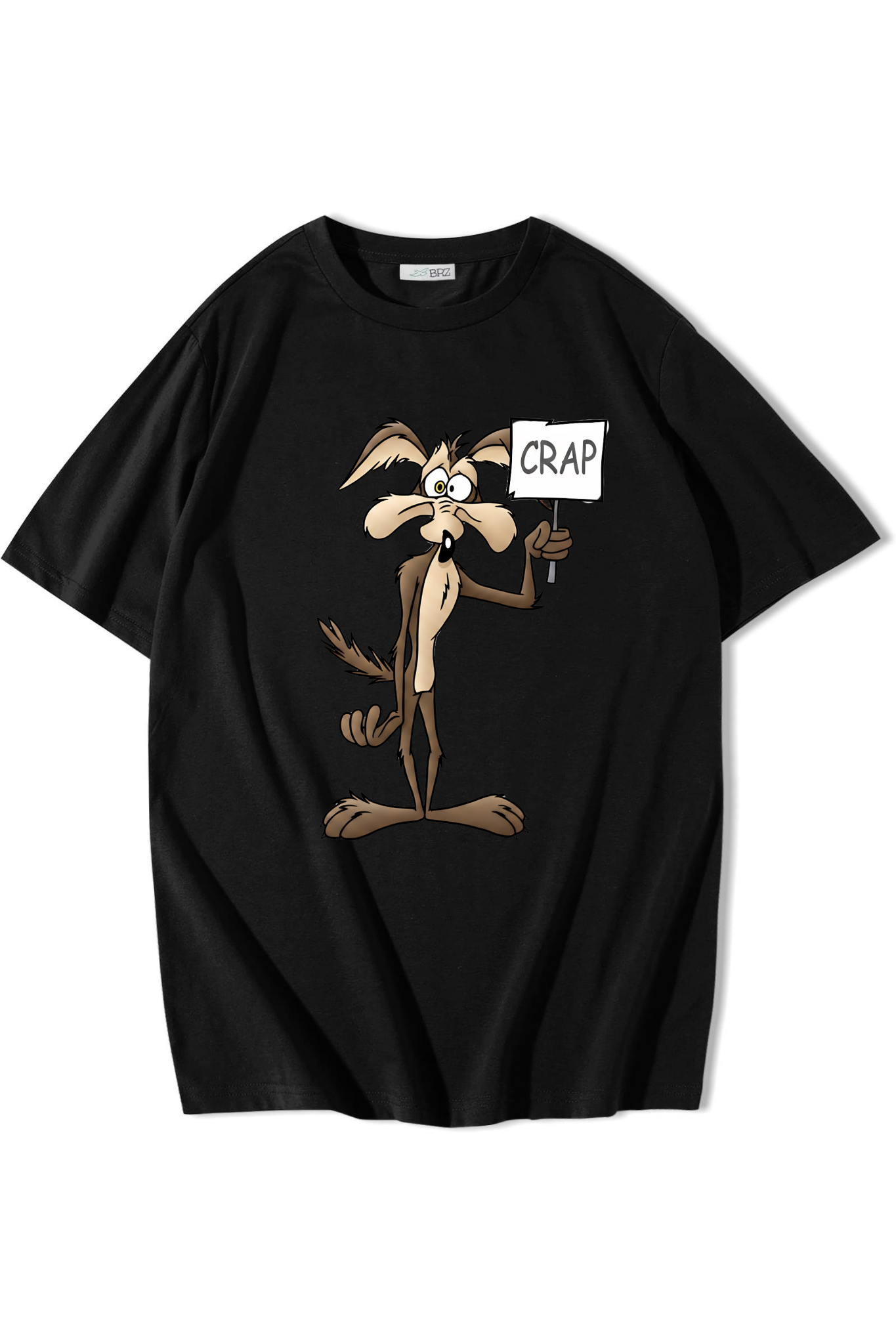 BRZ Collection Unisex Oversize Wile Crap T-shirt Siyah