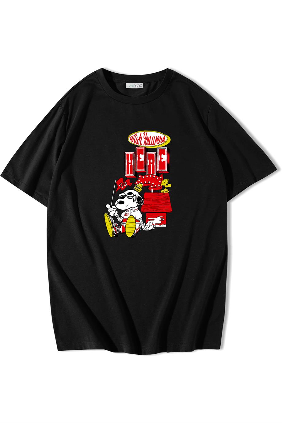 BRZ Collection Unisex Oversize Wish You Were Here Tshirt