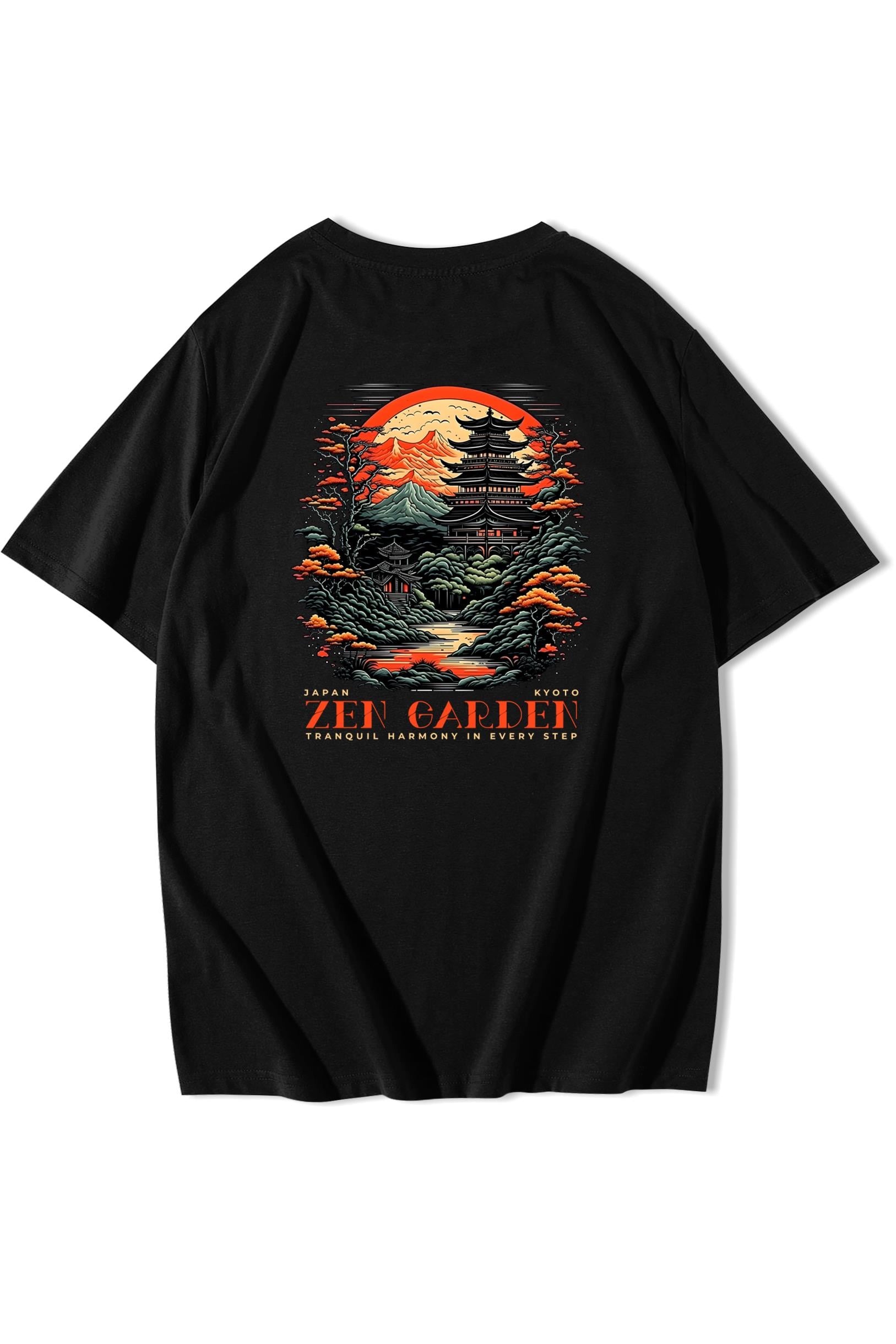 BRZ Collection Unisex Oversize Zen Garden T-shirt