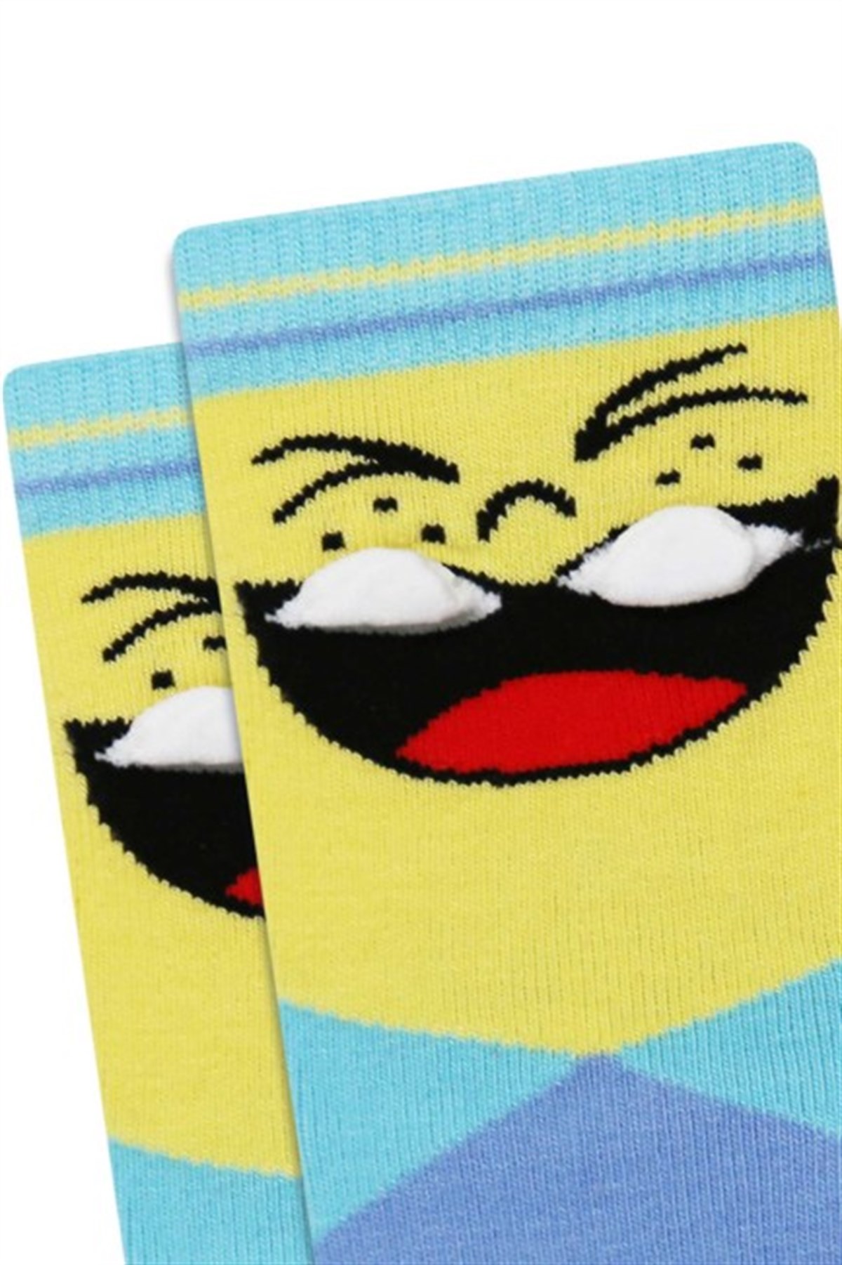 BRZ Kids 3D Gülen Surat Desenli Erkek Çocuk Çorabı 3lü Set