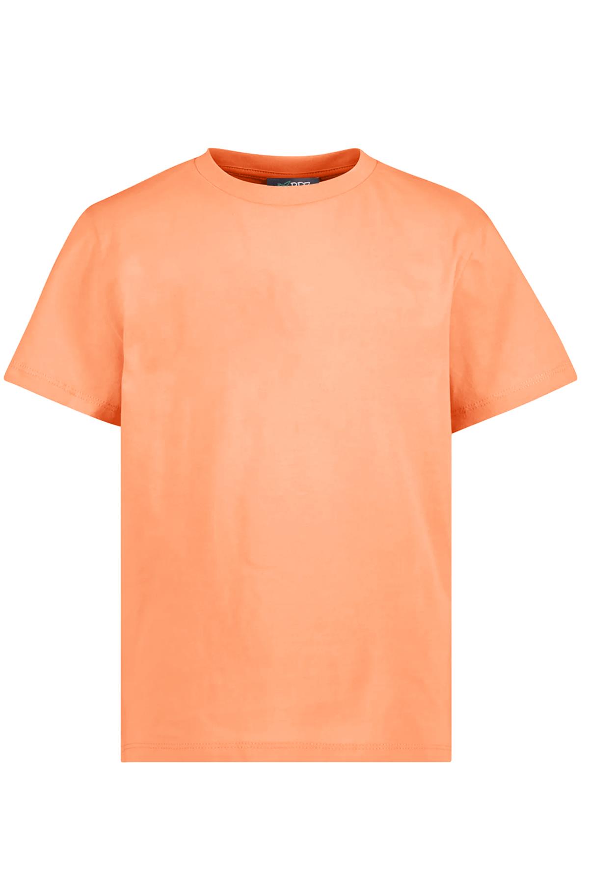 BRZ Kids Basic Kız Çocuk T-shirt Neon Turuncu