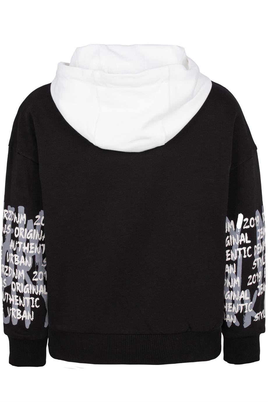 BRZ Kids Baskılı Erkek Çocuk Kapüşonlu Sweatshirt Hoodie