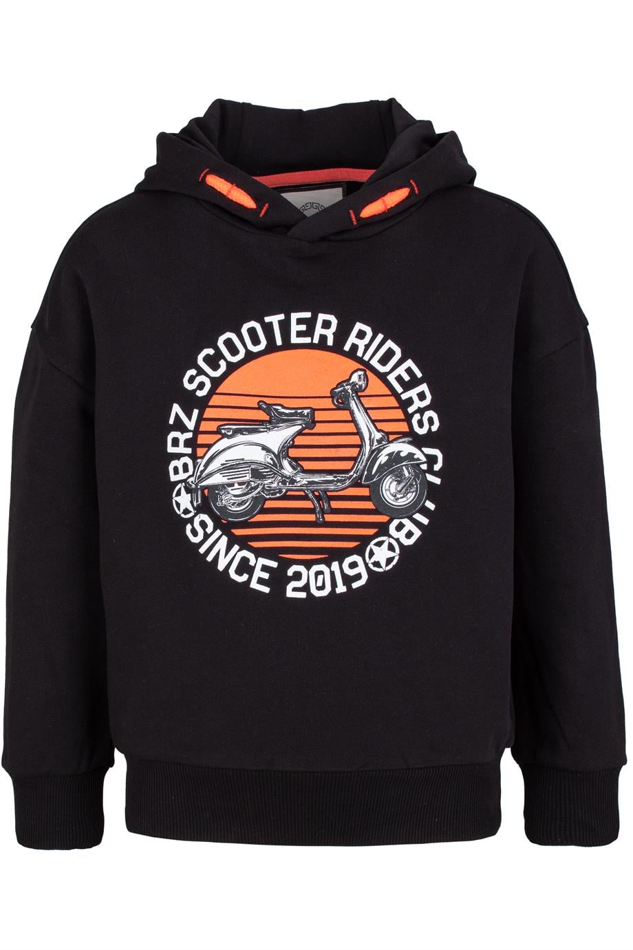 BRZ Kids Baskılı Erkek Çocuk Kapüşonlu Sweatshirt