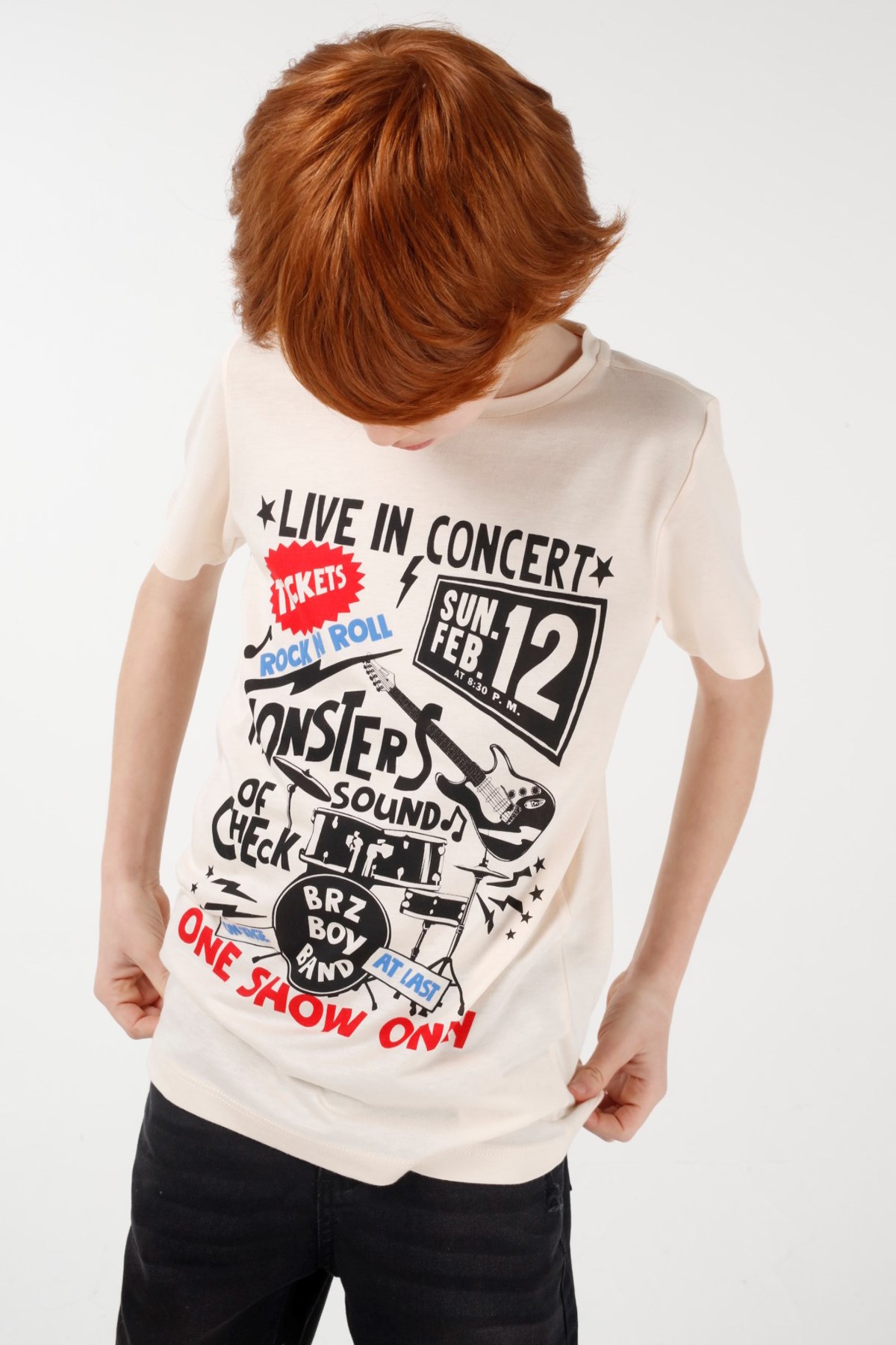 BRZ Kids Baskılı Erkek Çocuk Kısa Kollu T-shirt