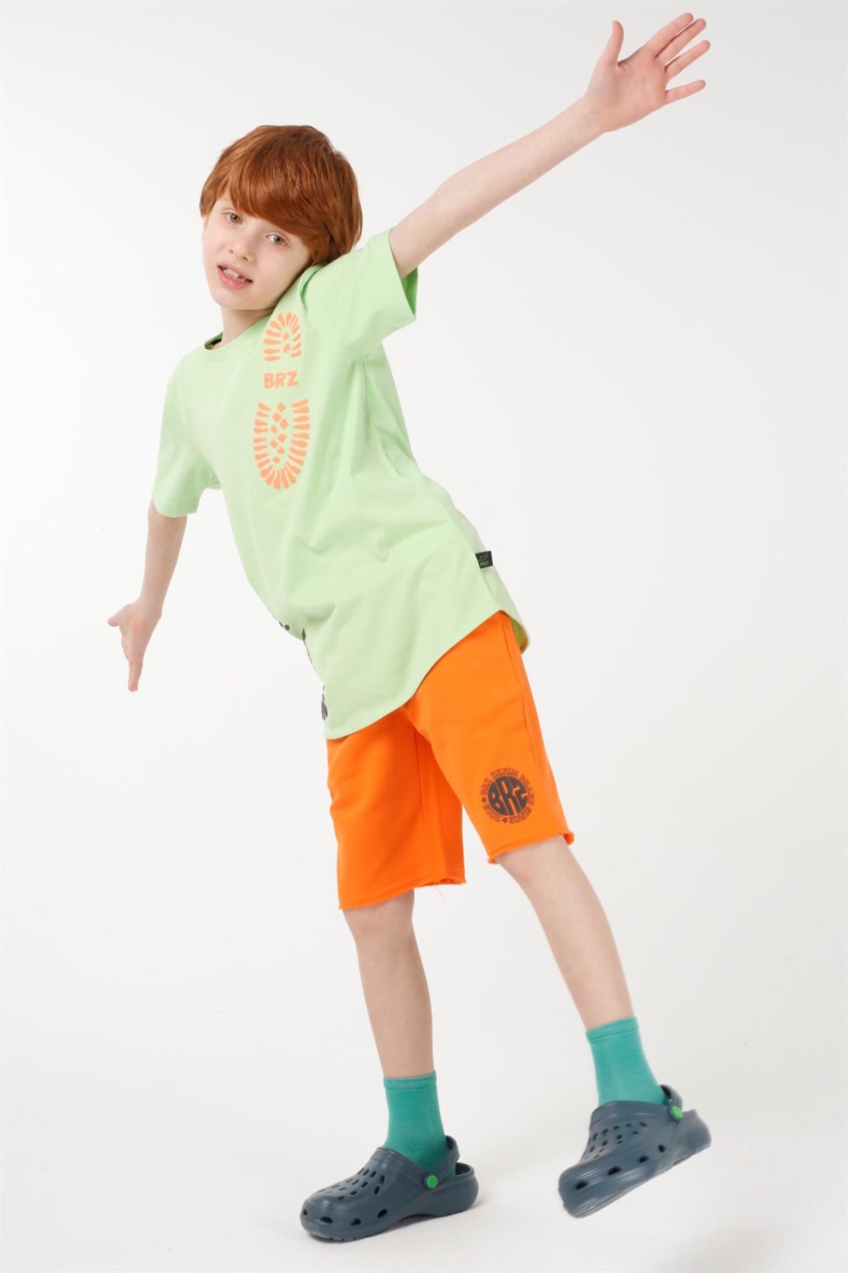 BRZ Kids Baskılı Erkek Çocuk Kısa Kollu T-shirt