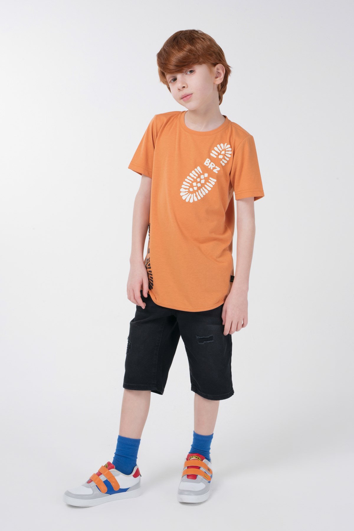 BRZ Kids Baskılı Erkek Çocuk Kısa Kollu T-shirt