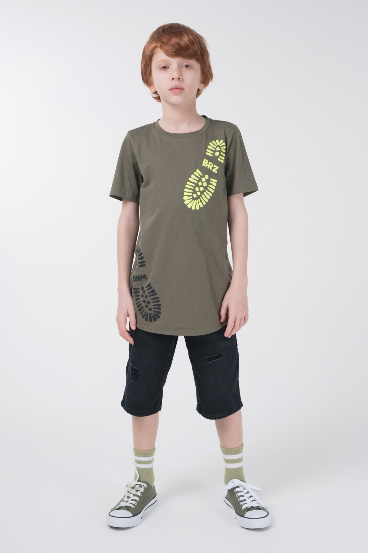 BRZ Kids Baskılı Erkek Çocuk Kısa Kollu T-shirt