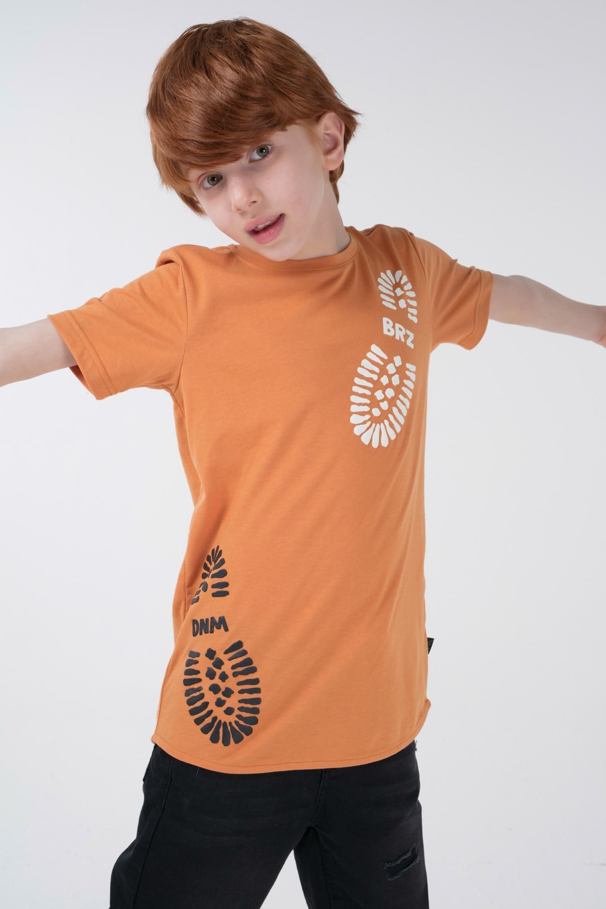 BRZ Kids Baskılı Erkek Çocuk Kısa Kollu T-shirt
