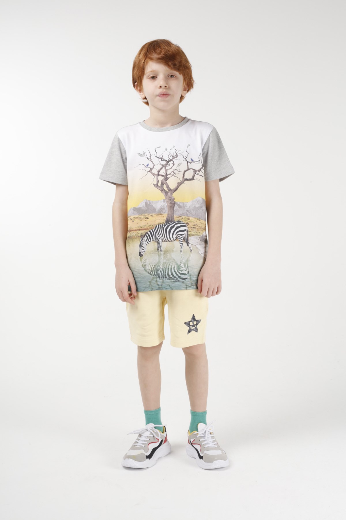 BRZ Kids Baskılı Erkek Çocuk Kısa Kollu T-shirt