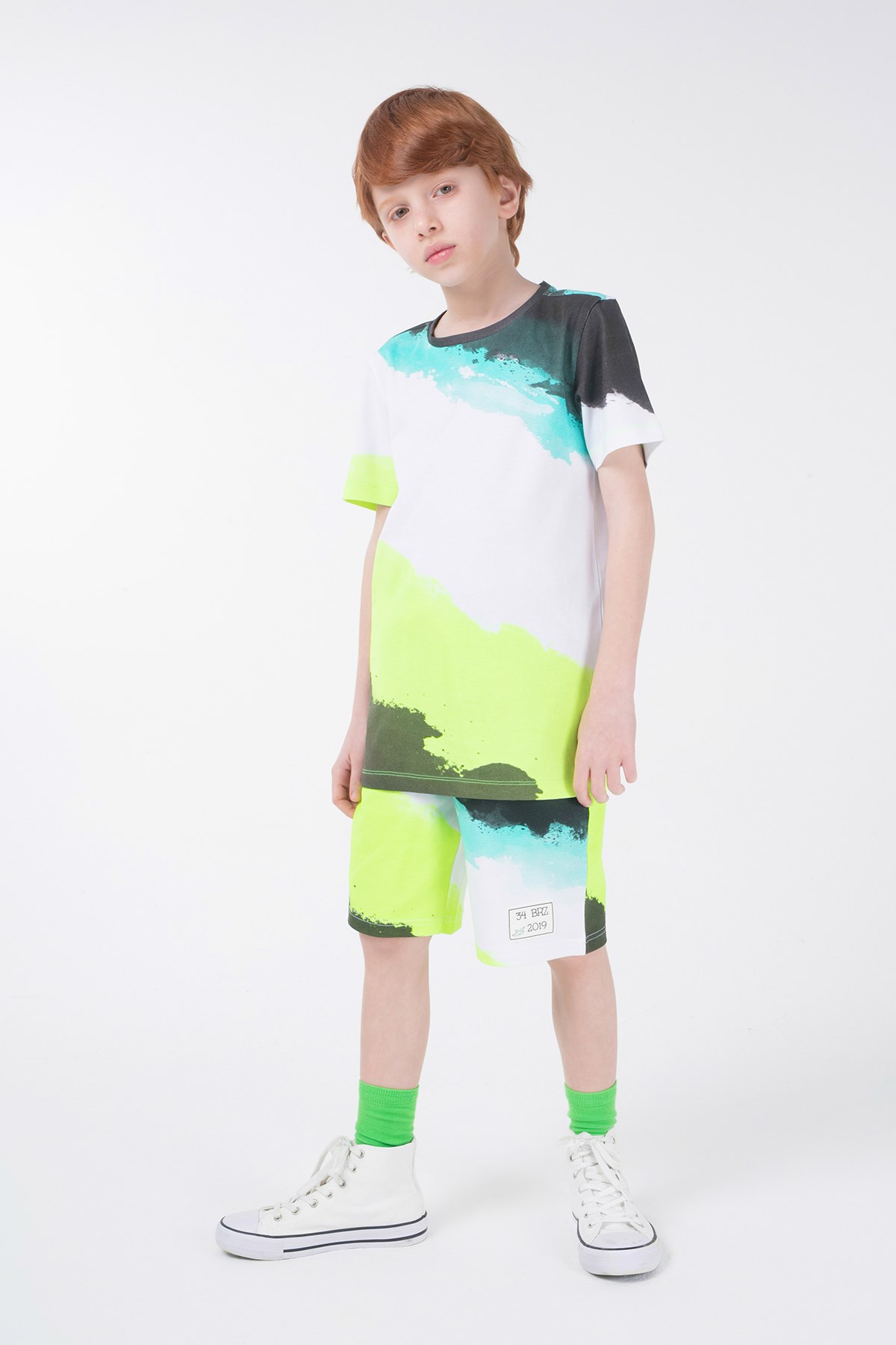 BRZ Kids Baskılı Erkek Çocuk Kısa Kollu T-shirt