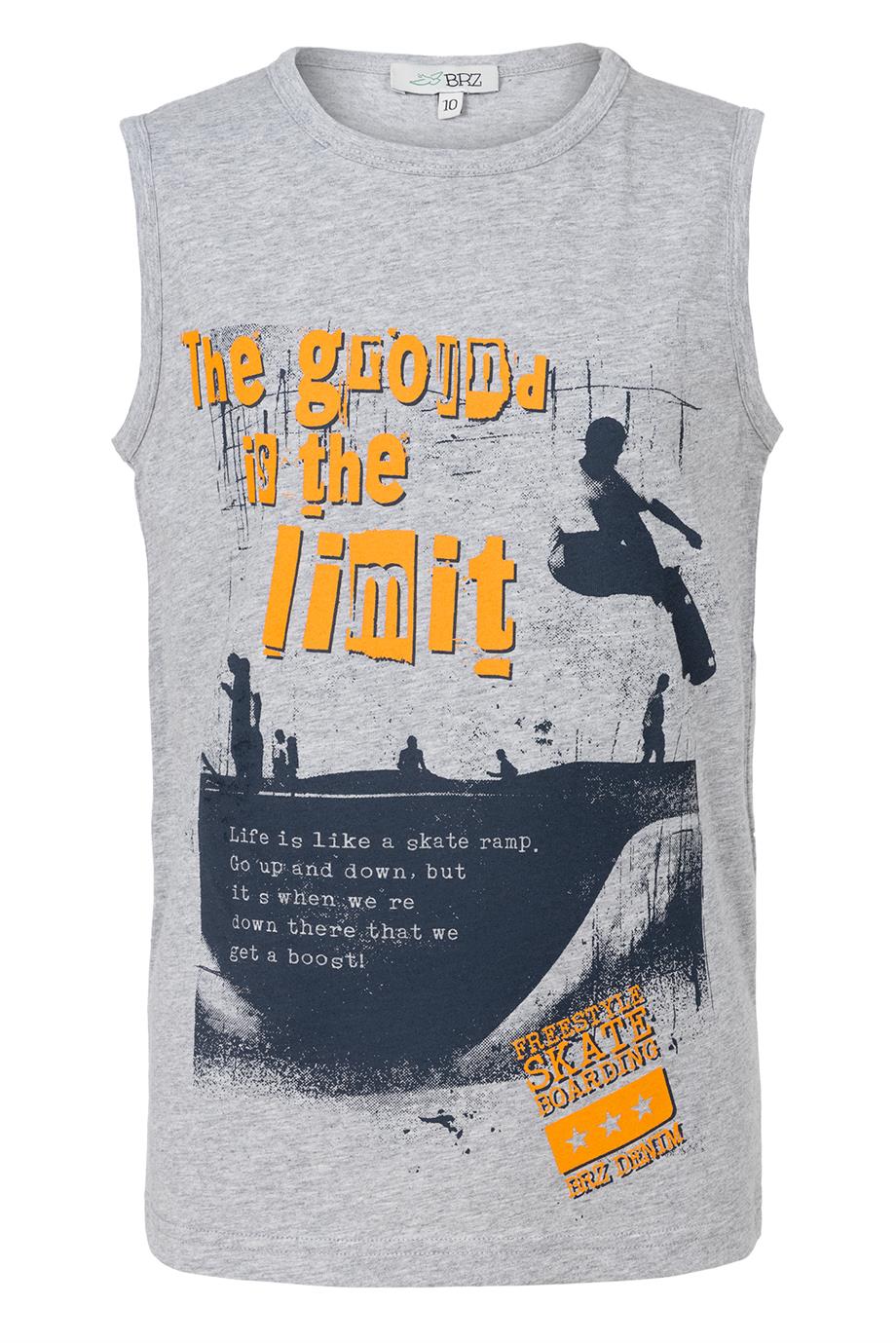 BRZ Kids Baskılı Erkek Çocuk Sıfır Kol T-shirt