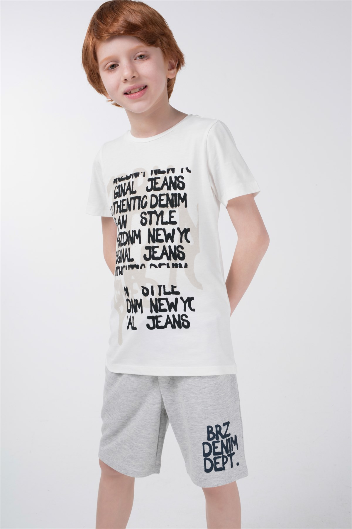 BRZ Kids Baskılı Erkek Çocuk Şort