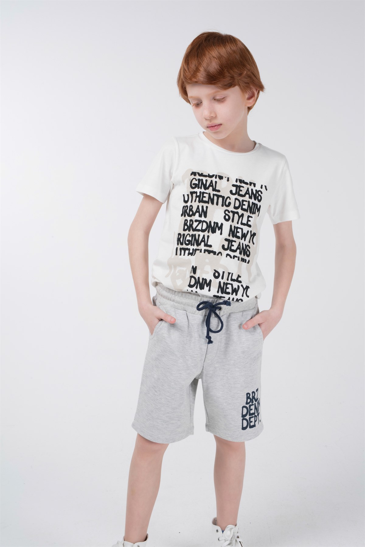 BRZ Kids Baskılı Erkek Çocuk Şort