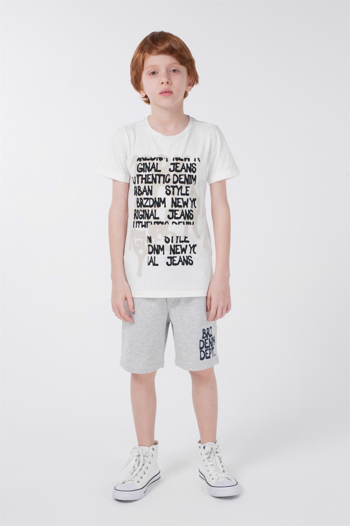 BRZ Kids Baskılı Erkek Çocuk Şort