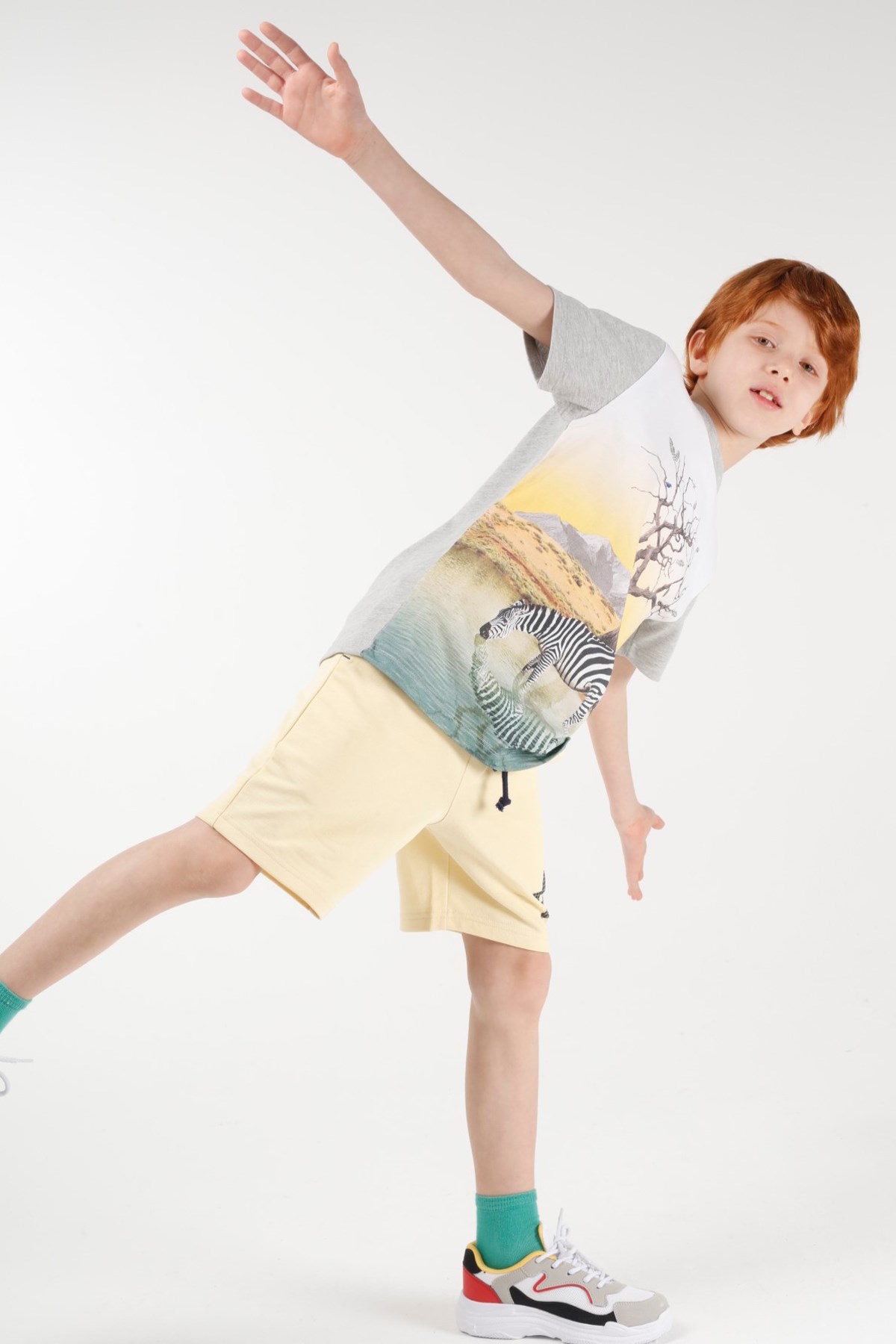 BRZ Kids Baskılı Erkek Çocuk Şort