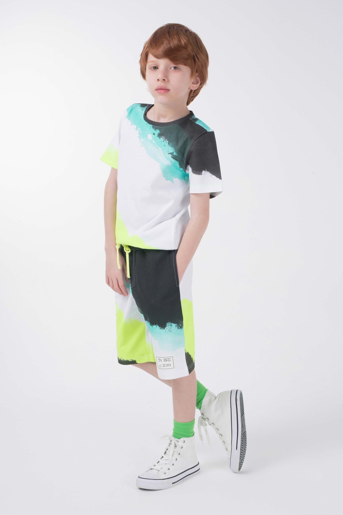 BRZ Kids Baskılı Erkek Çocuk Şort