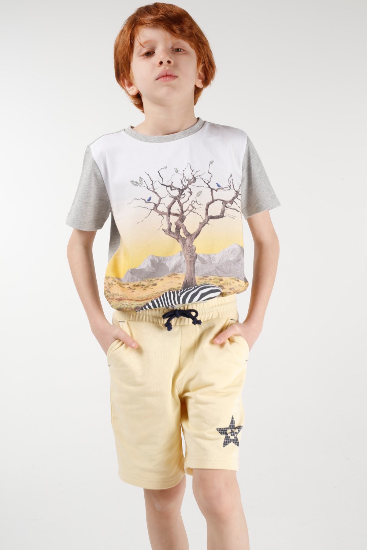 BRZ Kids Baskılı Erkek Çocuk Şort