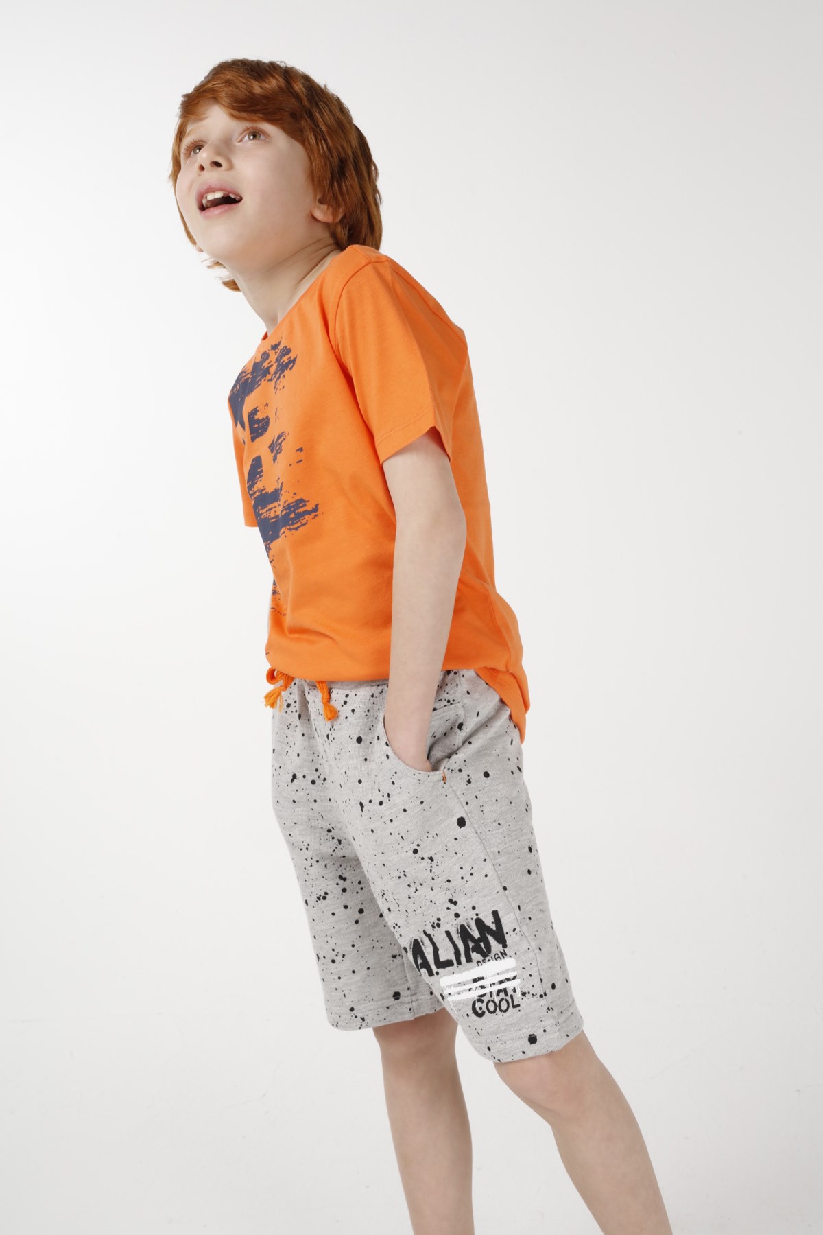 BRZ Kids Baskılı Erkek Çocuk Şort