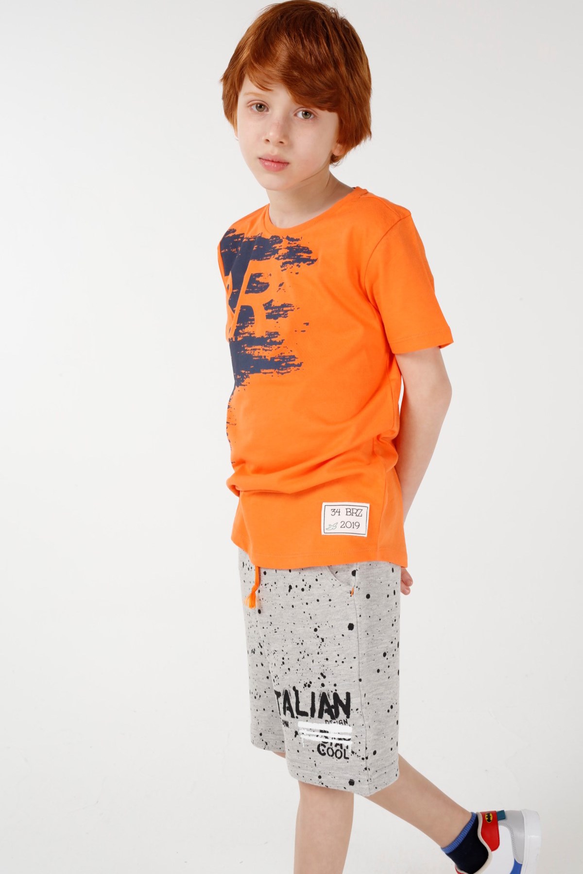 BRZ Kids Baskılı Erkek Çocuk Şort