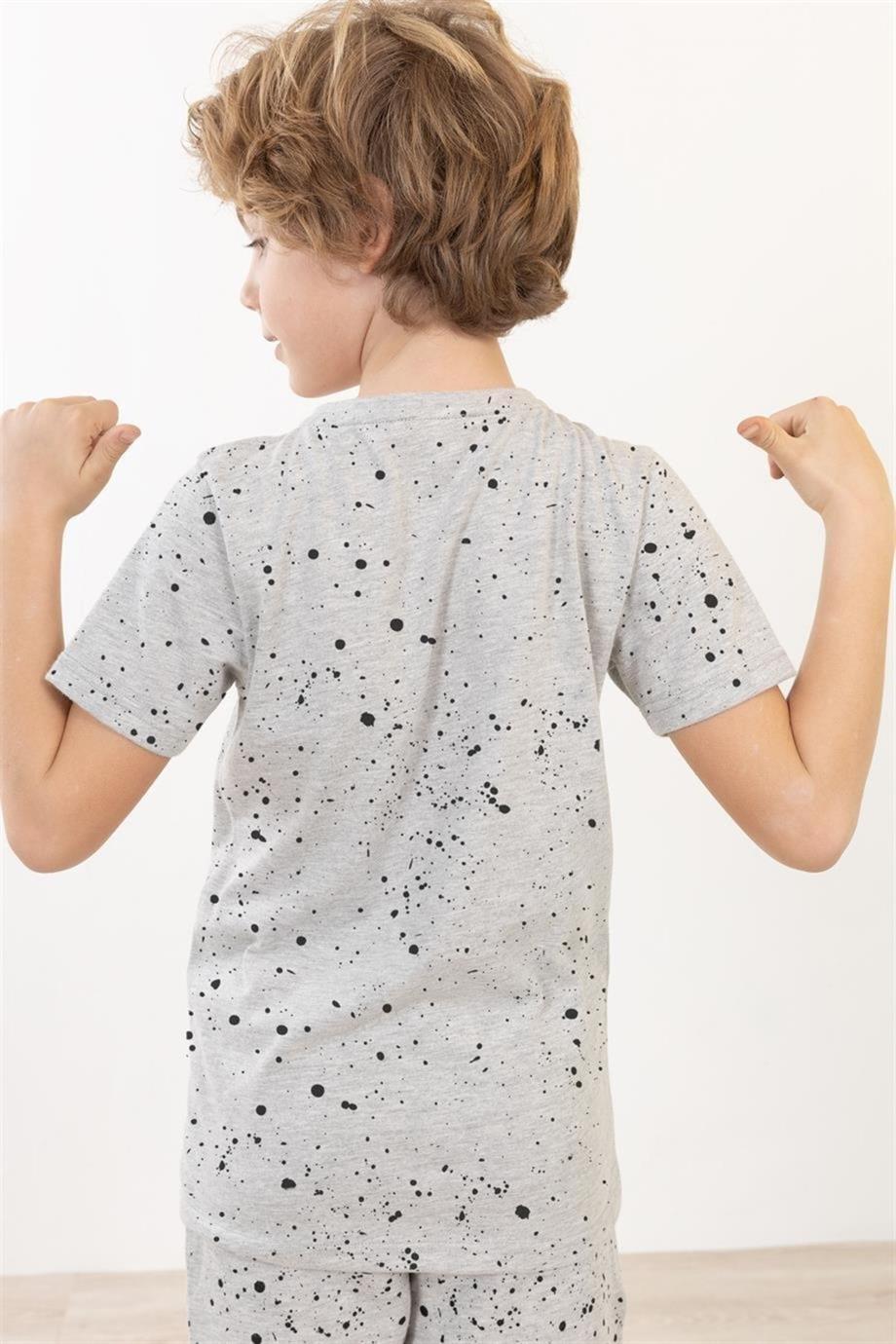 BRZ Kids Baskılı Erkek Çocuk Şort T-shirt Takım