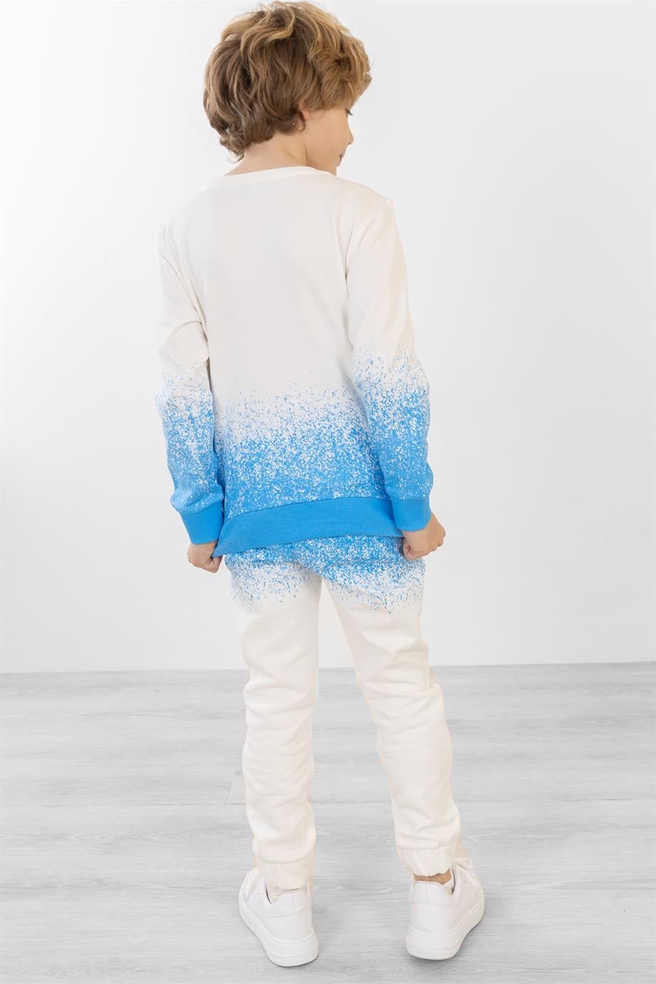 BRZ Kids Baskılı Erkek Çocuk Sweatshirt Pantolon Takım