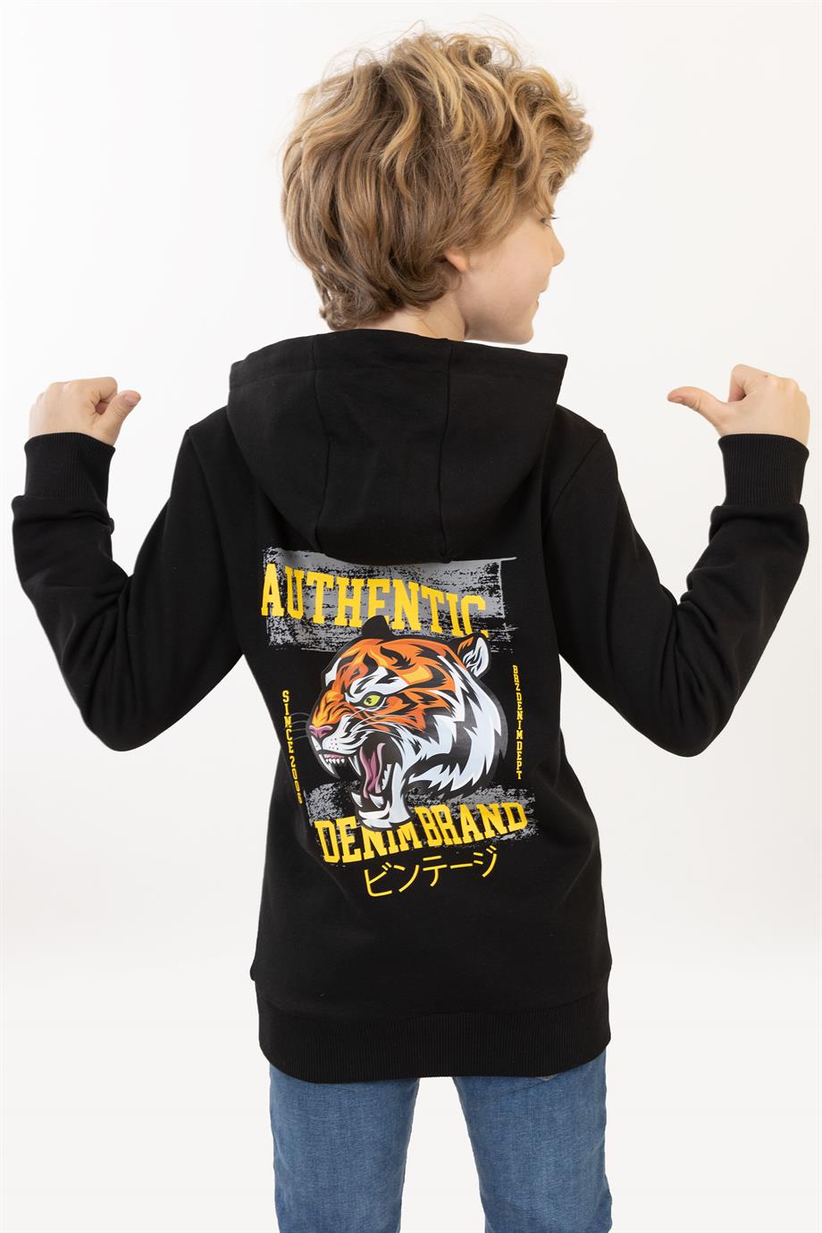 BRZ Kids Baskılı Erkek Çocuk Sweatshirt Hoodie