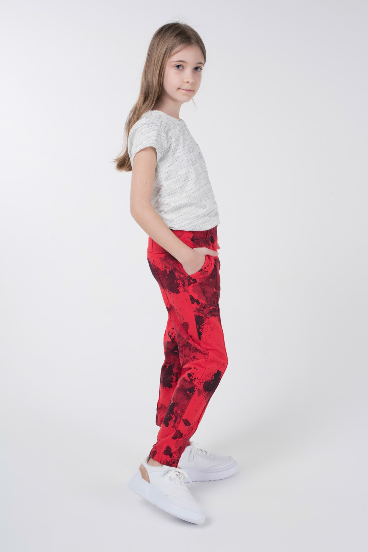 BRZ Kids Baskılı Kız Çocuk Pantolon