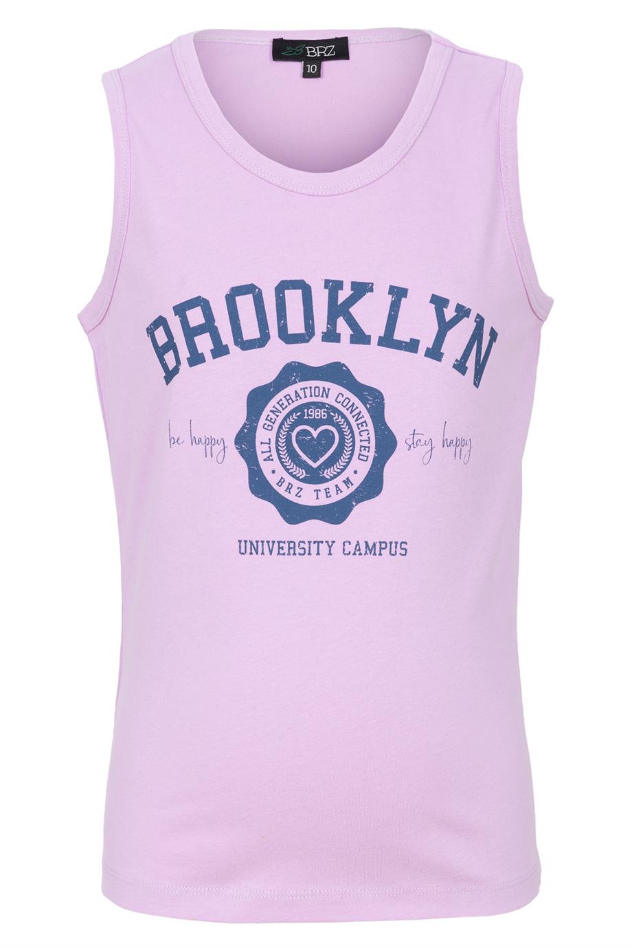 BRZ Kids Baskılı Kız Çocuk Sıfır Kol T-shirt