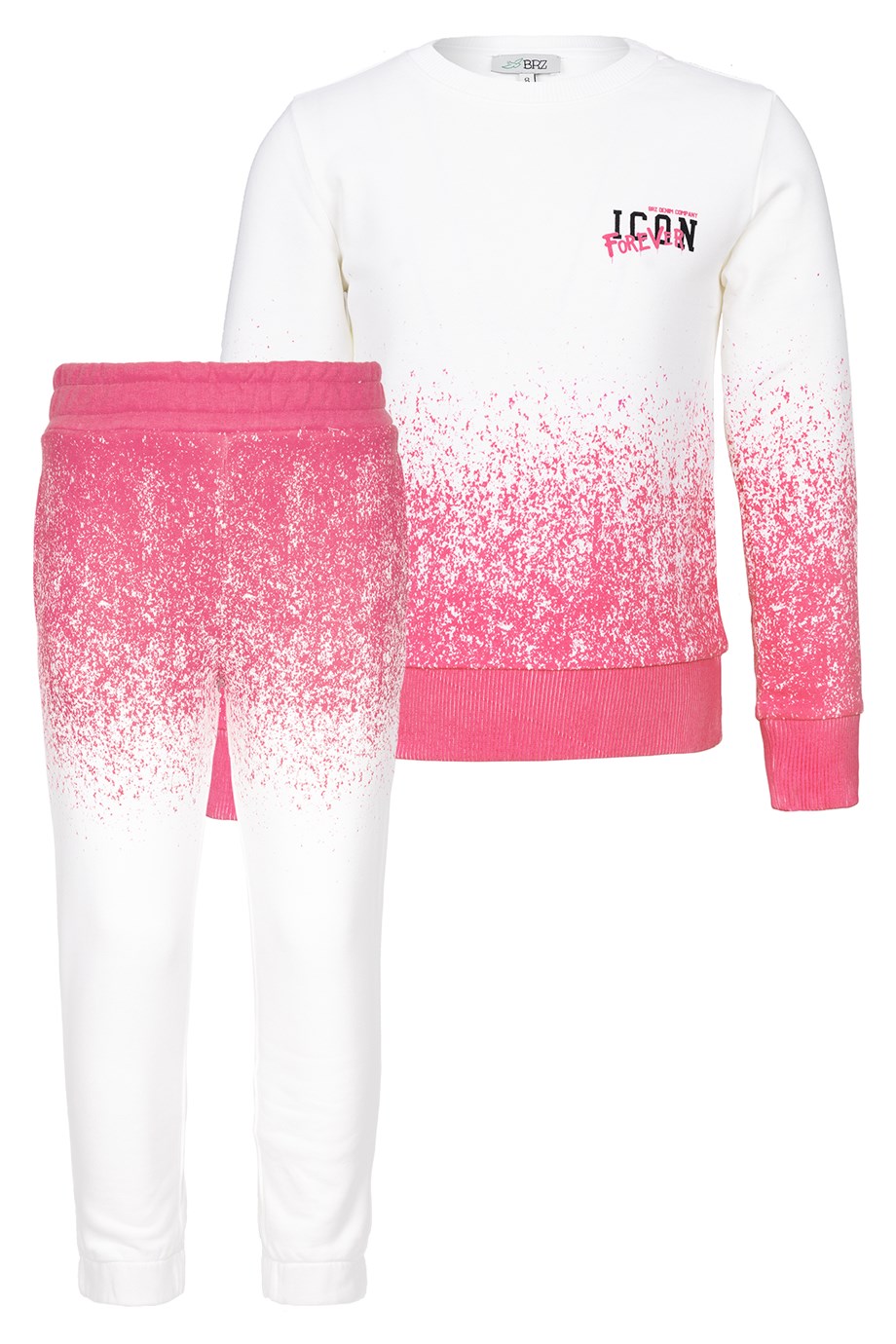 BRZ Kids Baskılı Kız Çocuk Sweatshirt Pantolon Takım