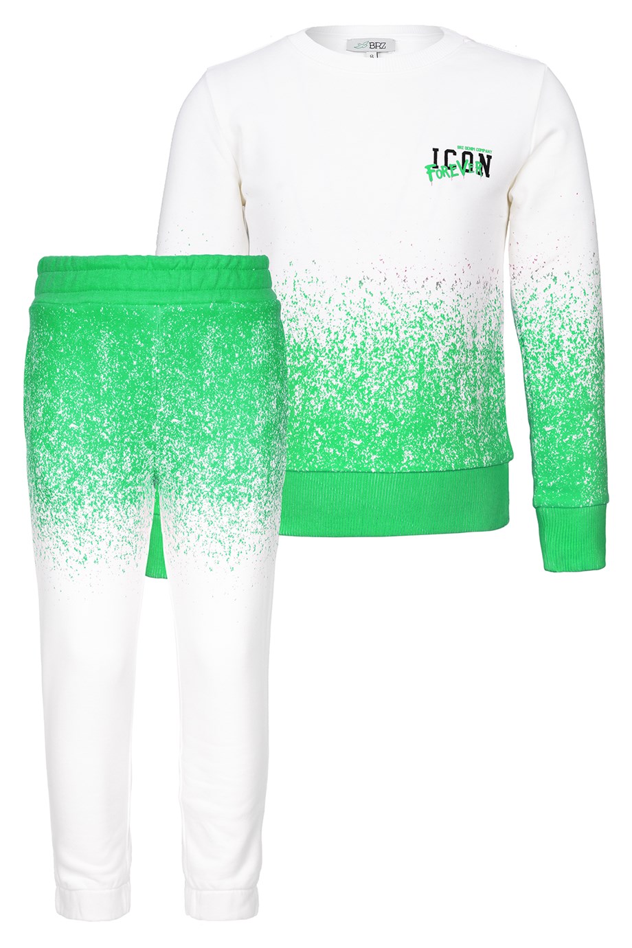 BRZ Kids Baskılı Kız Çocuk Sweatshirt Pantolon Takım