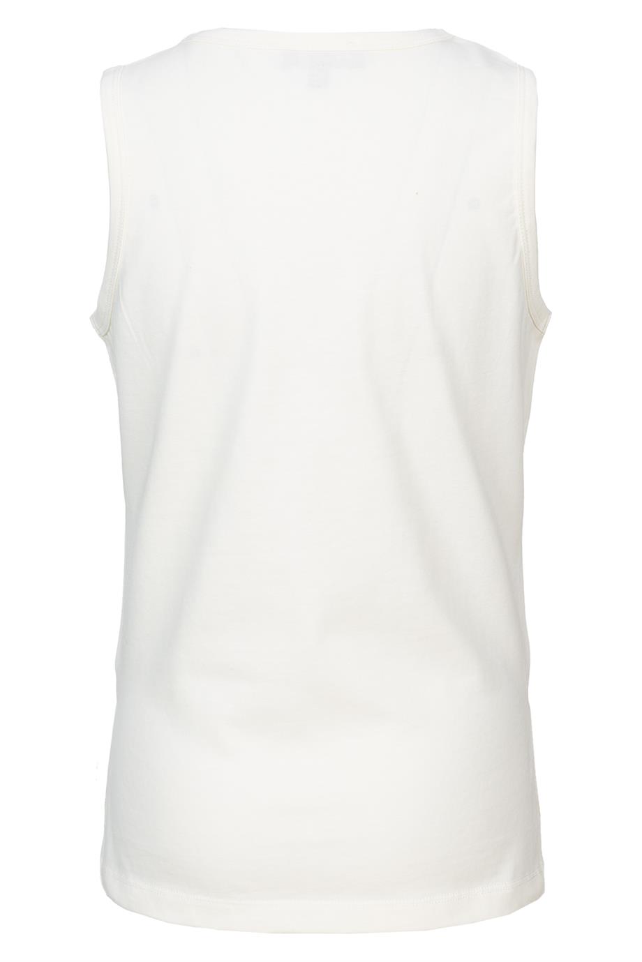 BRZ Kids Baskılı Yırtmaçlı Kız Çocuk Sıfır Kol T-shirt