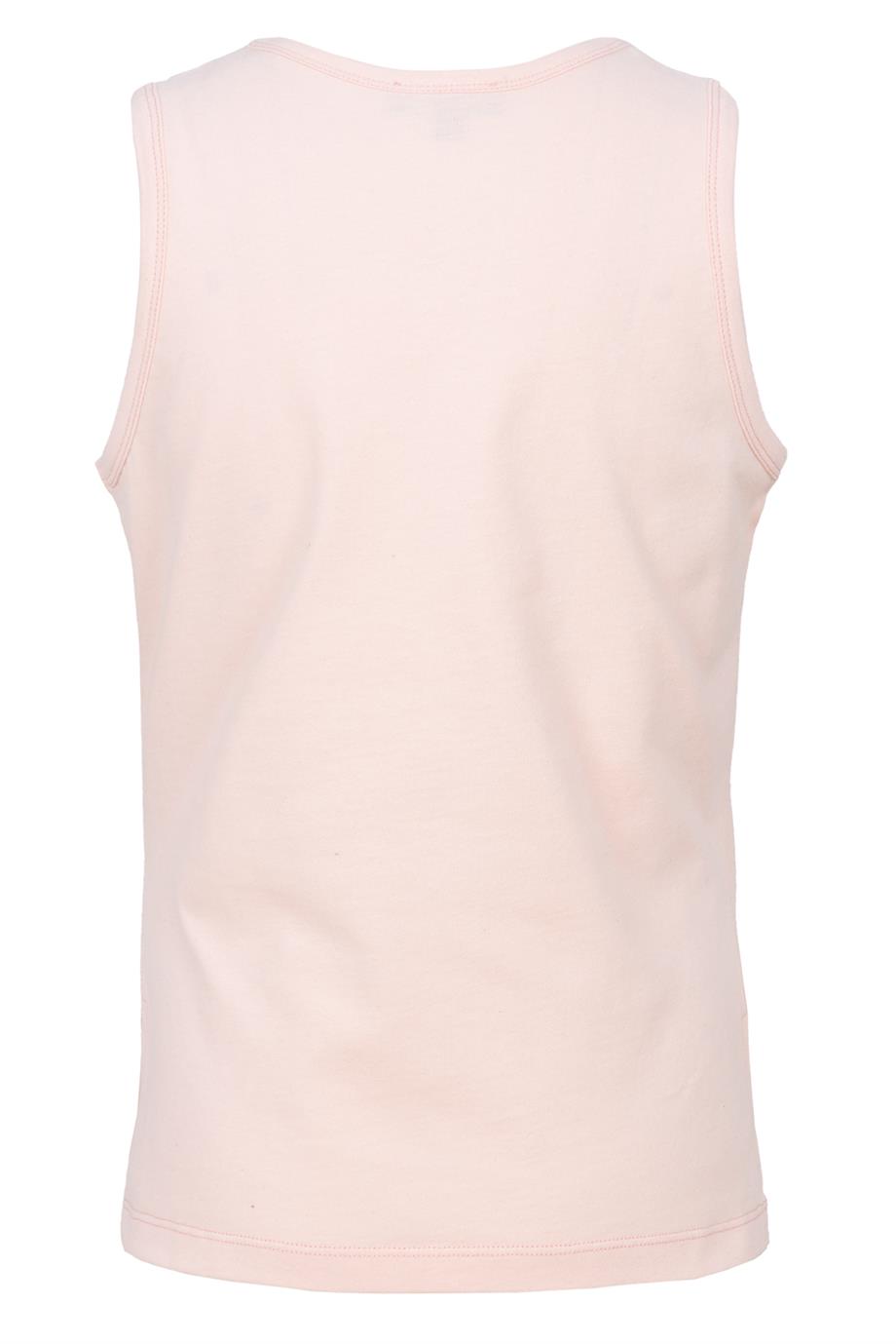 BRZ Kids Baskılı Yırtmaçlı Kız Çocuk Sıfır Kol T-shirt