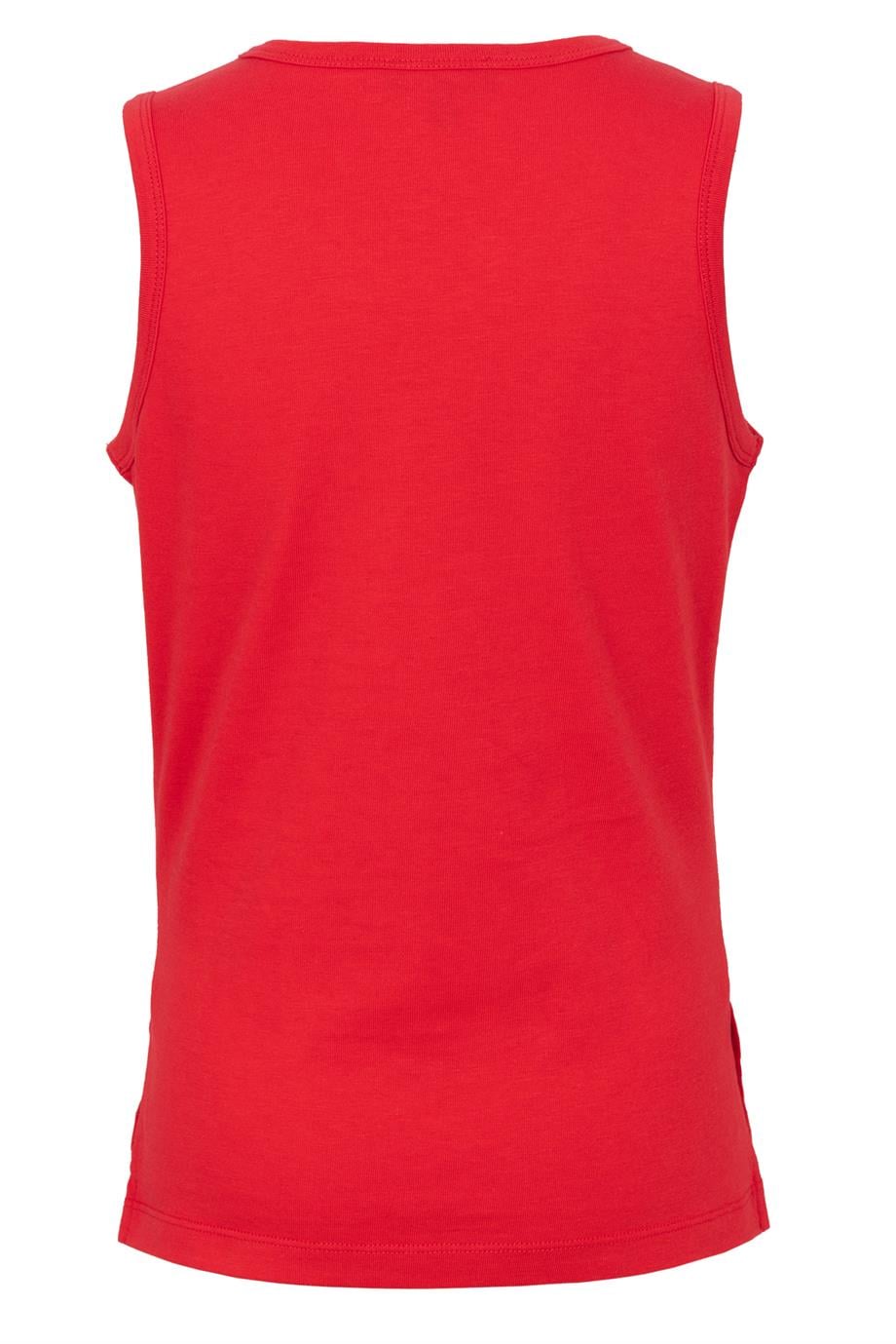 BRZ Kids Baskılı Yırtmaçlı Kız Çocuk Sıfır Kol T-shirt