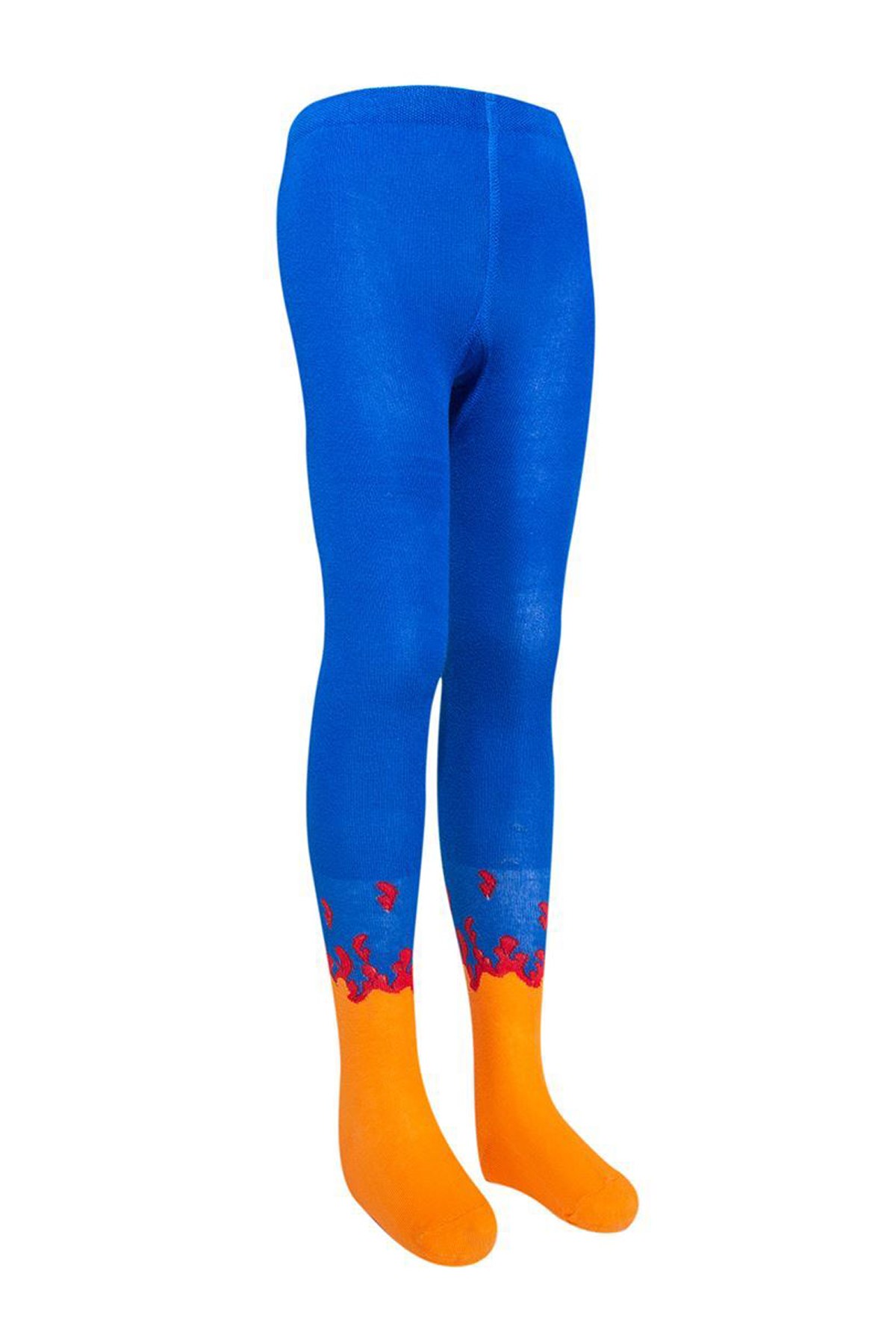 BRZ Kids Bileği Alev Desenli Kız Çocuk Külotlu Çorap 3lü Set