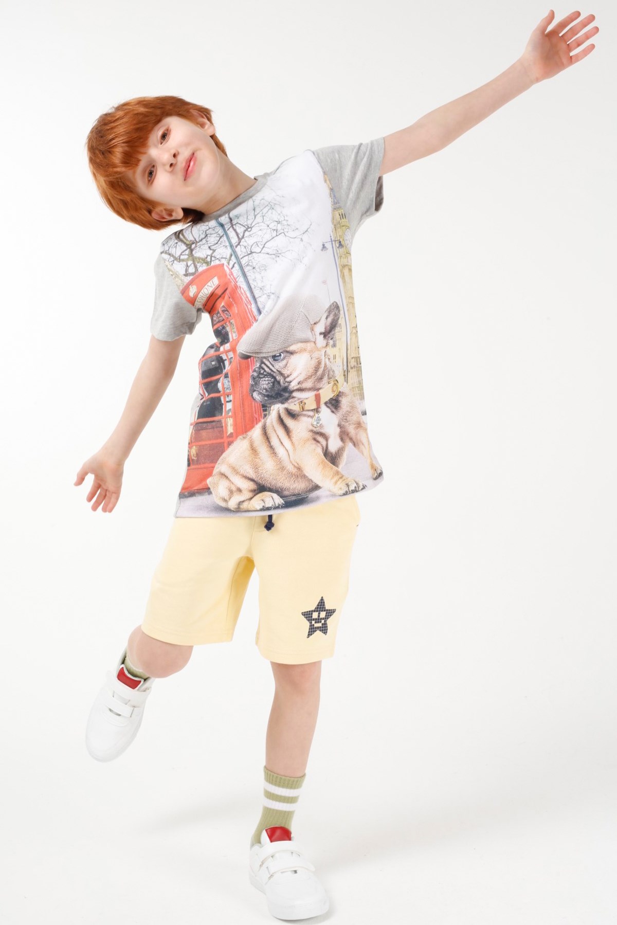BRZ Kids Dijital Baskılı Erkek Çocuk Kısa Kollu T-shirt