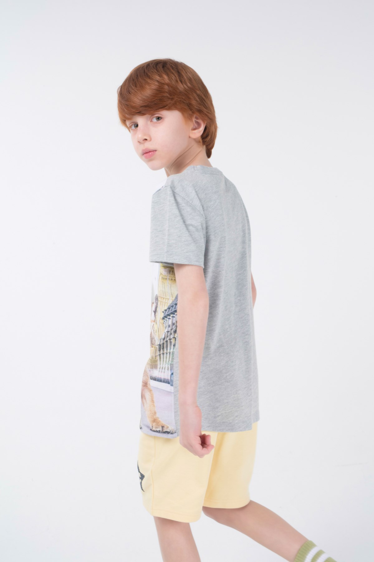 BRZ Kids Dijital Baskılı Erkek Çocuk Kısa Kollu T-shirt