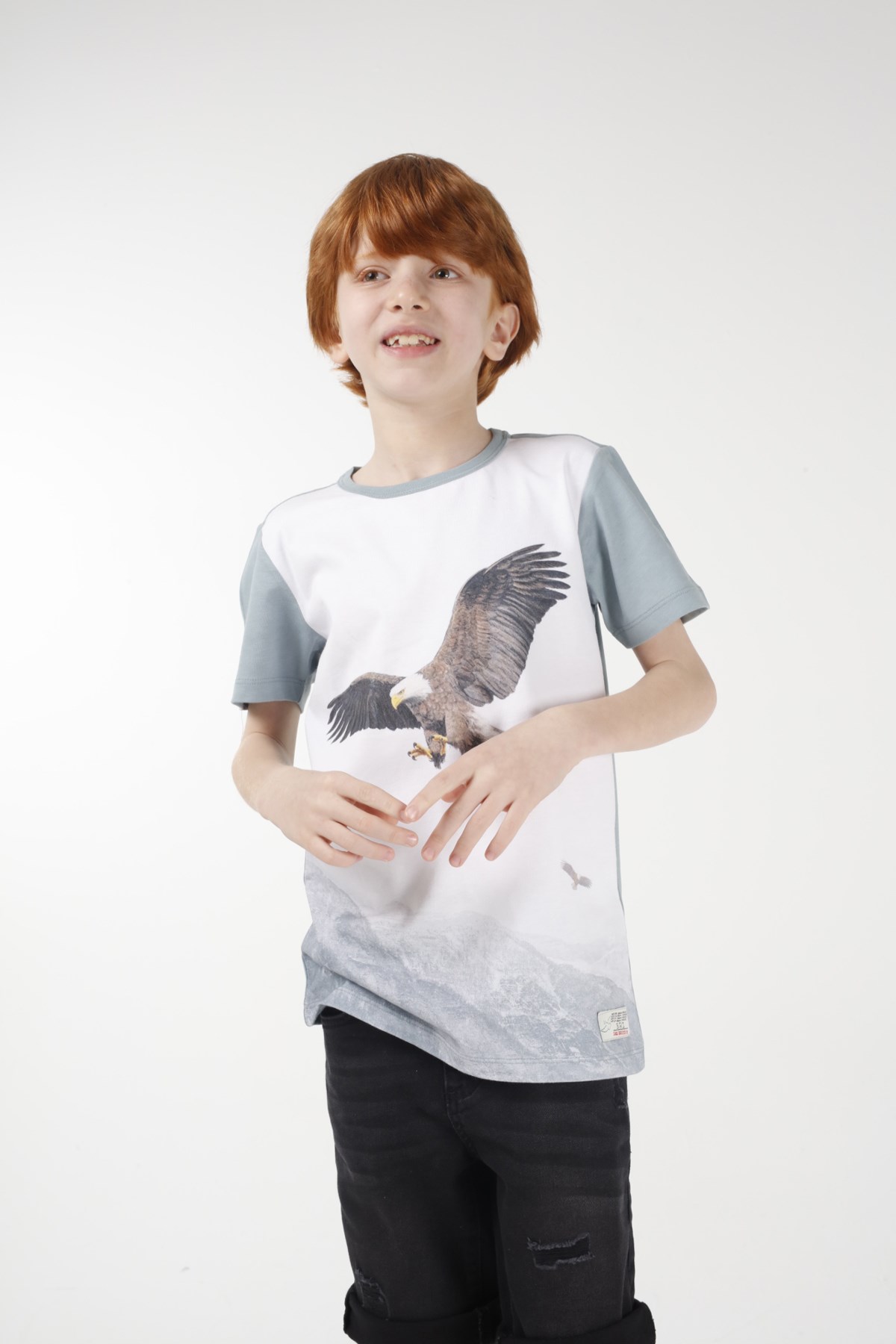 BRZ Kids Dijital Baskılı Erkek Çocuk Kısa Kollu T-shirt