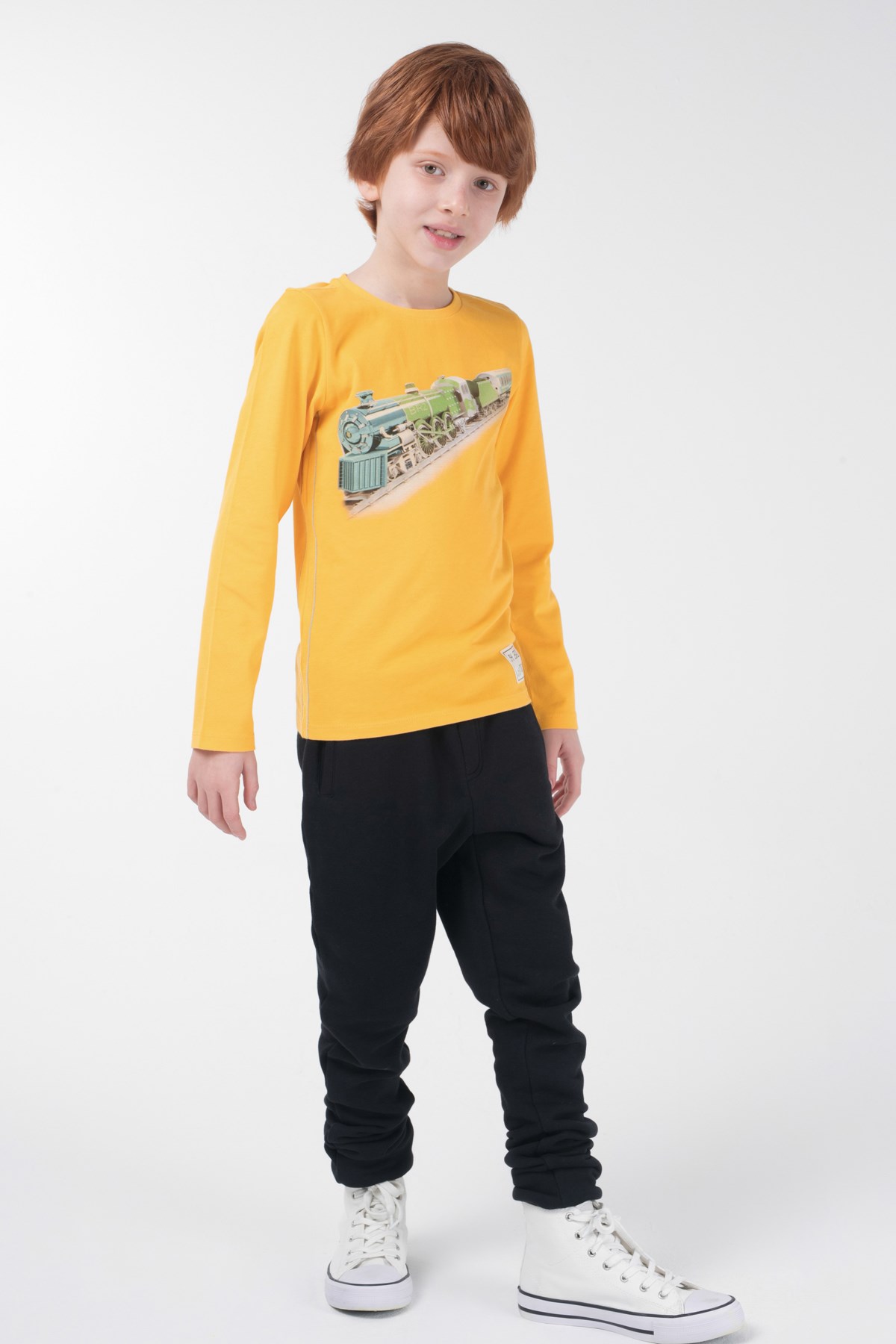BRZ Kids Dijital Baskılı Erkek Çocuk Uzun Kollu T-shirt