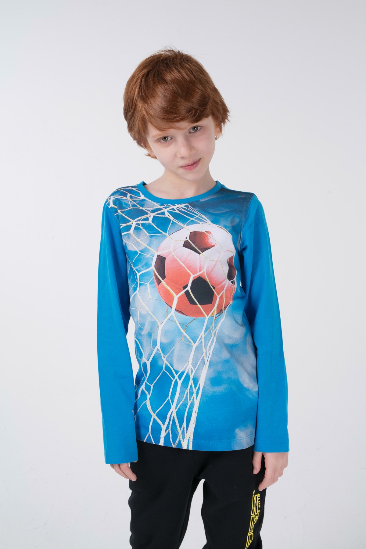 BRZ Kids Dijital Baskılı Erkek Çocuk Uzun Kollu T-shirt