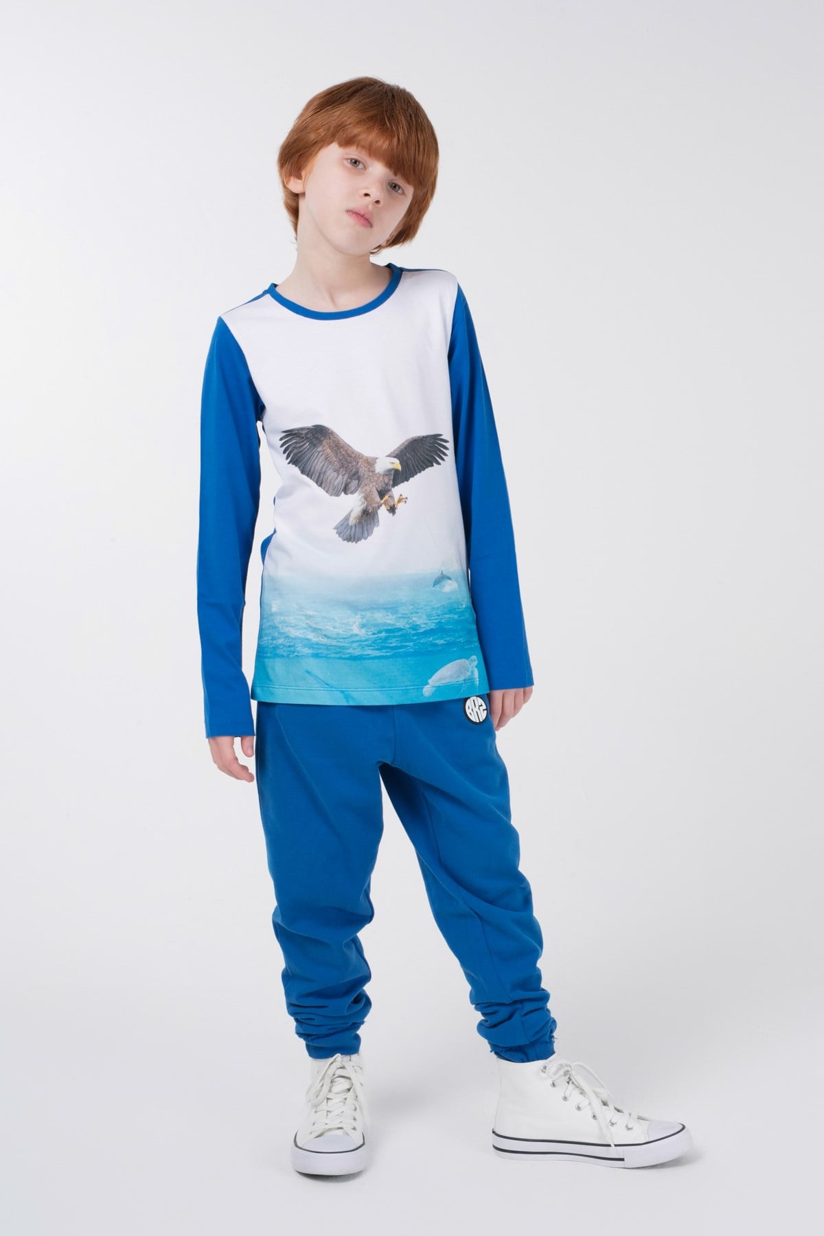 BRZ Kids Dijital Baskılı Erkek Çocuk Uzun Kollu T-shirt