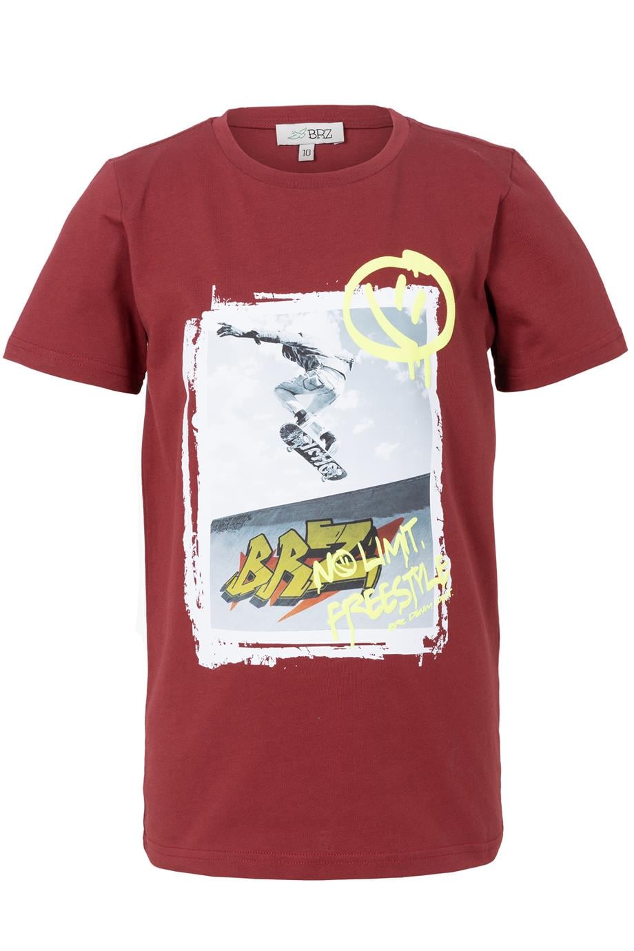 BRZ Kids Erkek Çocuk Baskılı Kısa Kollu T-shirt