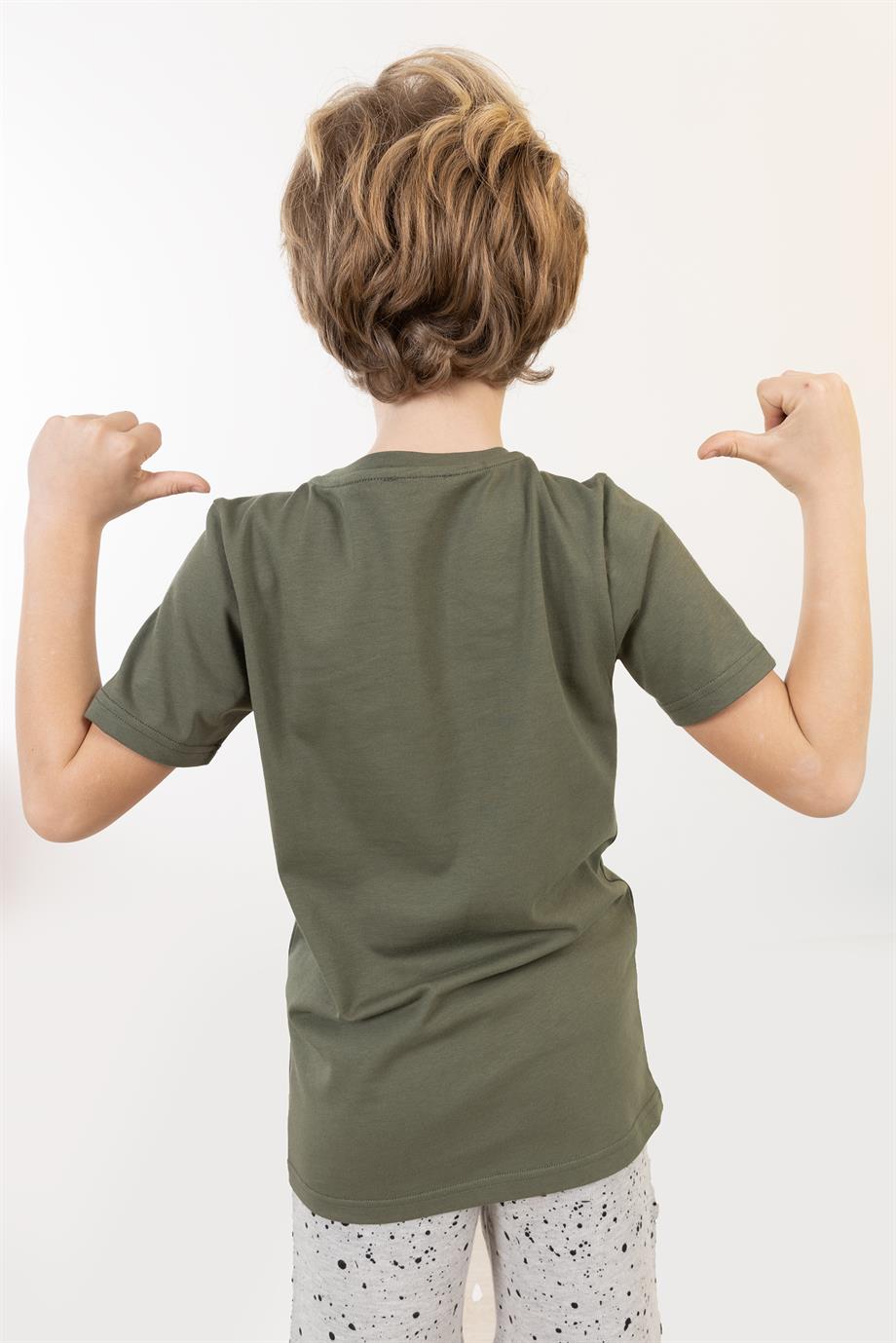 BRZ Kids Erkek Çocuk Baskılı Kısa Kollu T-shirt