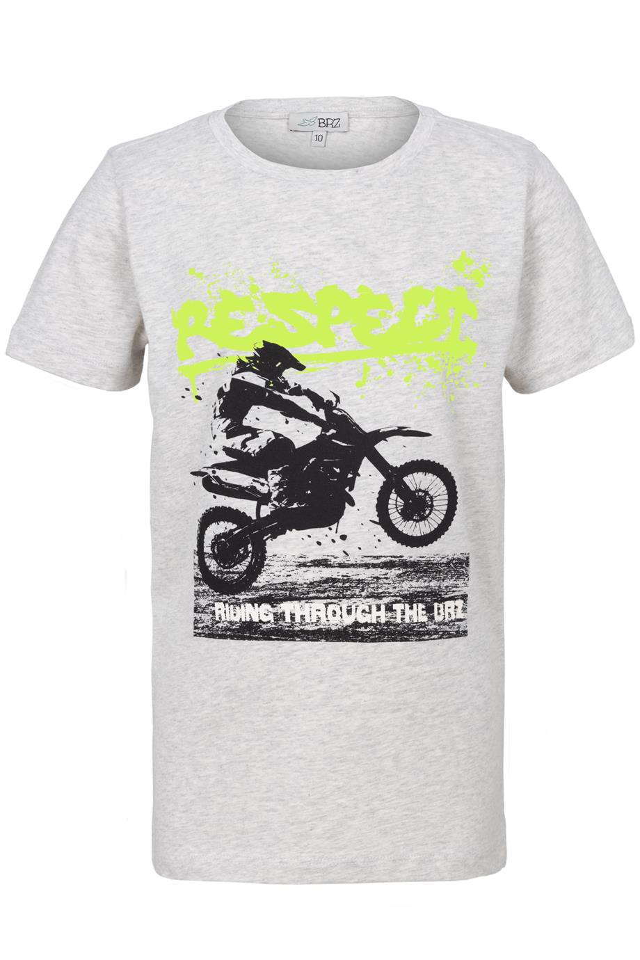 BRZ Kids Erkek Çocuk Baskılı Kısa Kollu T-shirt