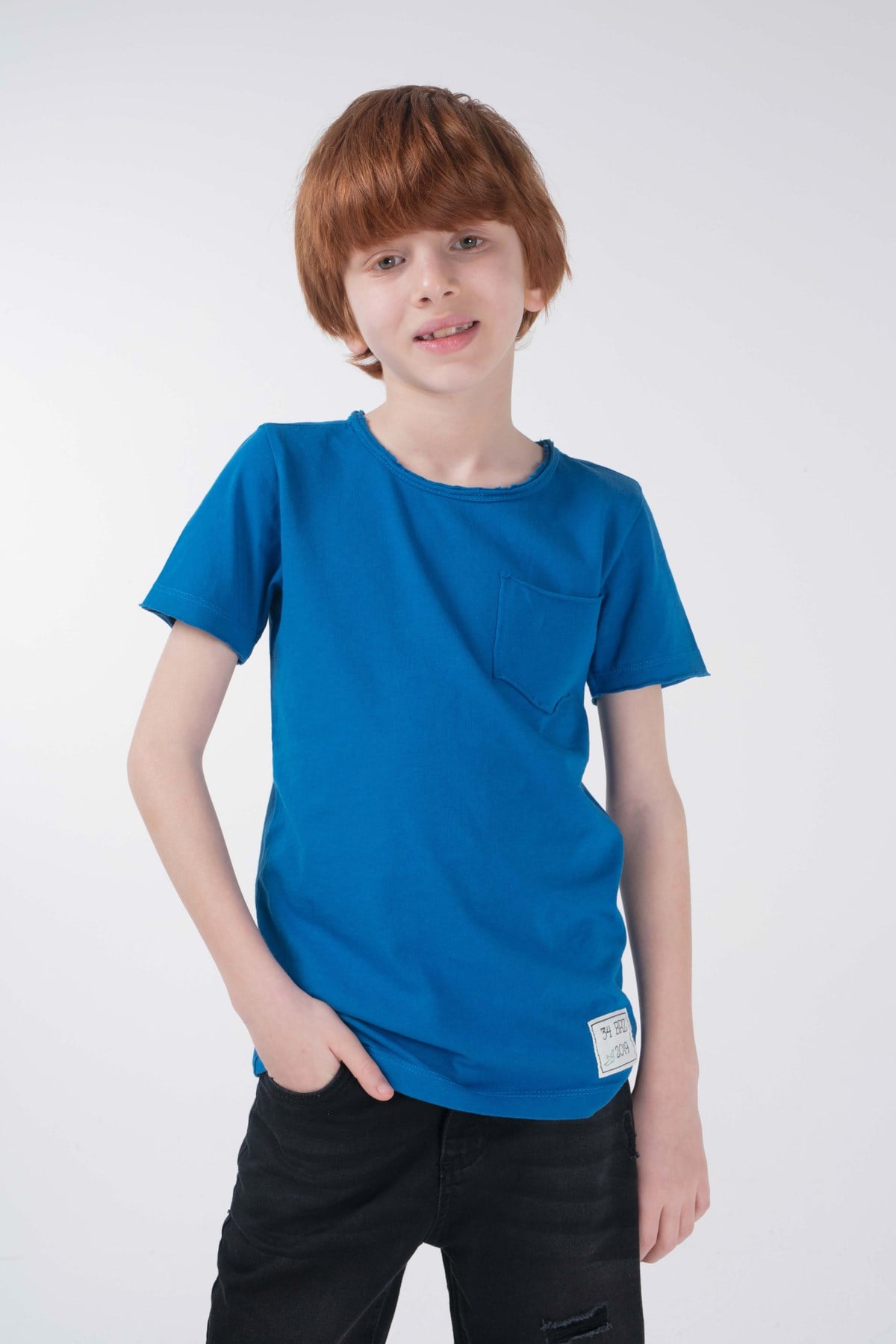BRZ Kids Erkek Çocuk Mavi T-shirt