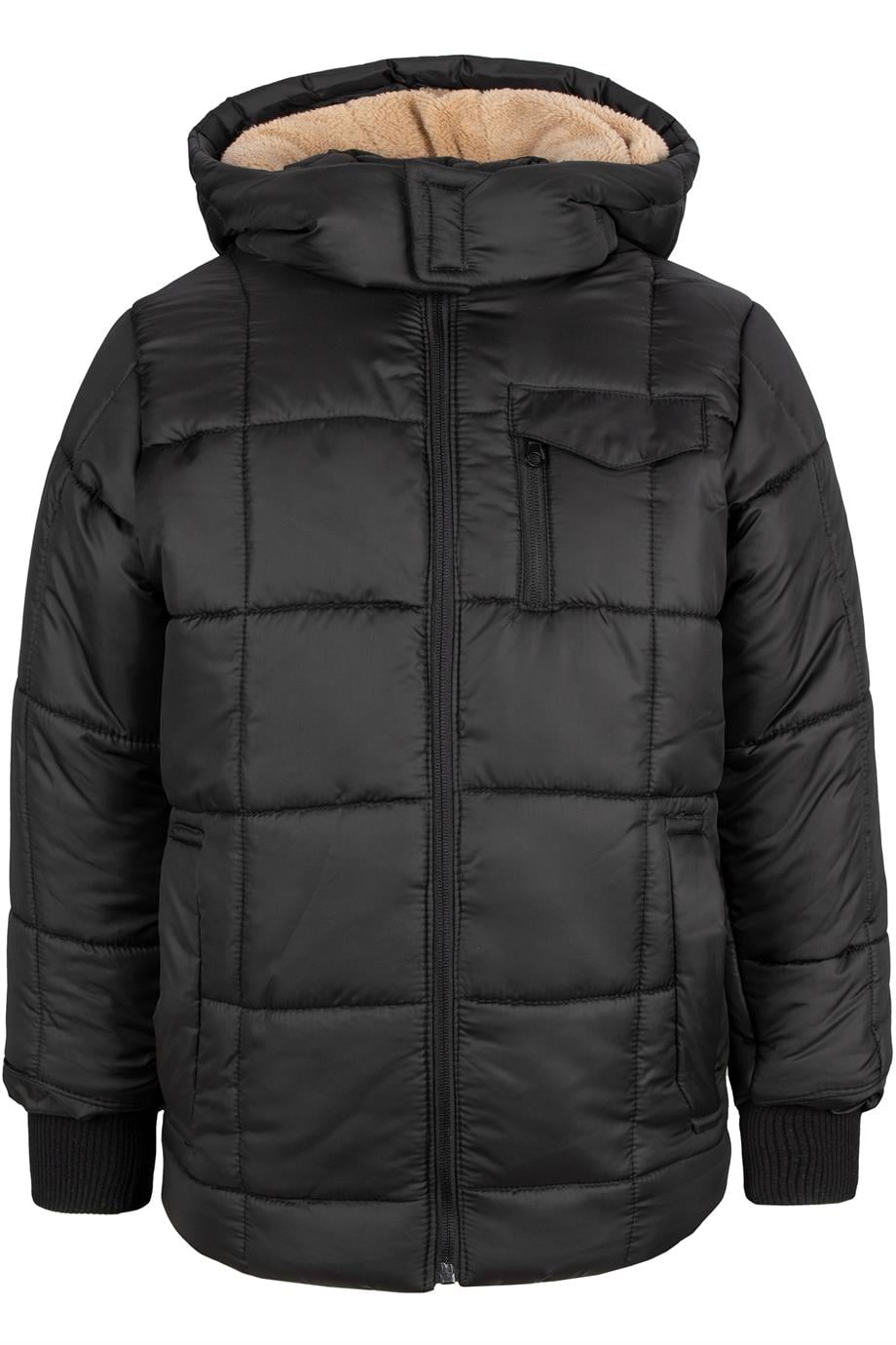 BRZ Kids İçi Polar Astarlı Cepli Kapüşonlu Çocuk Mont