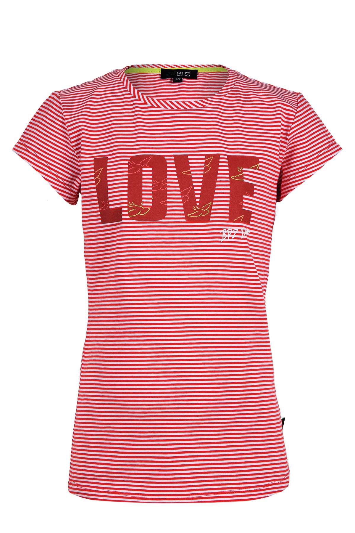 BRZ Kids İpliği Boyalı Kız Çocuk Kısa Kollu T-shirt